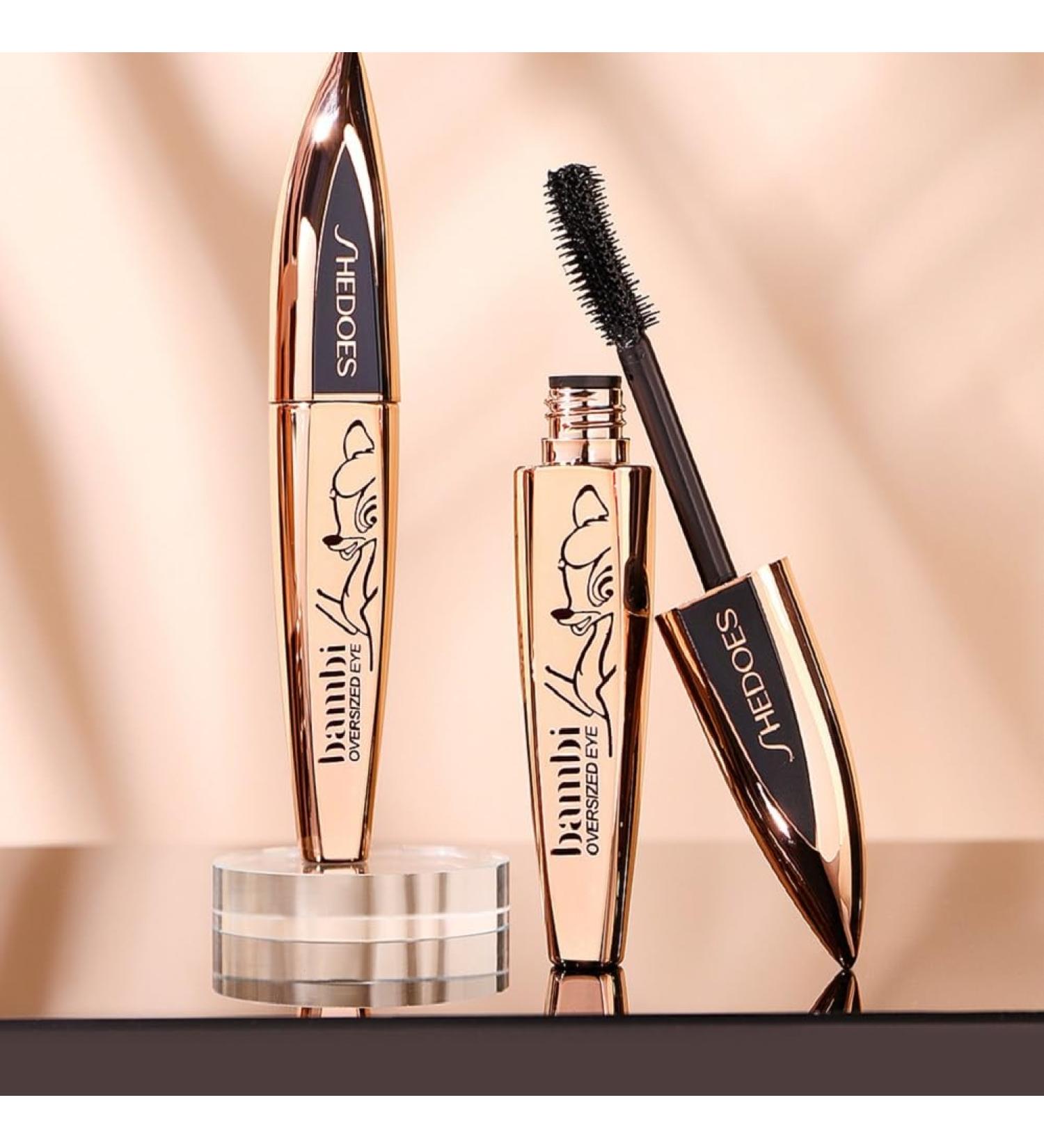 SHEDOER Bambi Mascara Curling Mascara For Visibly Lifted Lashes Lifts & Separates Lashes. Long-Lasting Formula Vegan & Cruelty-Free Pitch Black - Buy Online on GoSupps.com