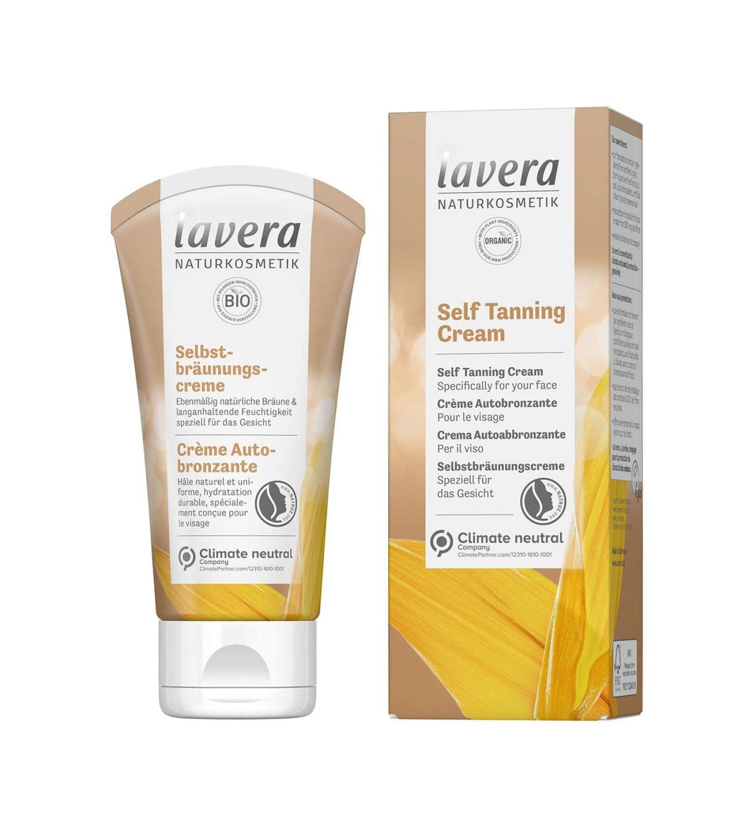 lavera self-tanning cream self-tanner natural tan natural cosmetics vegan certified 50 ml