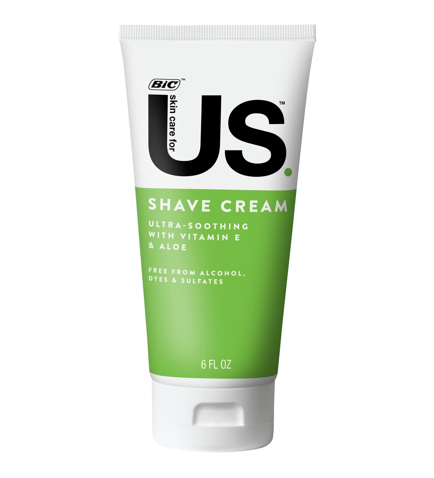 BIC US Shaving Cream with Aloe Vitamin E & Argan Oil - Smooth Shave for Men & Women | 1 Count - International Shipping Available - Buy Online on GoSupps.com