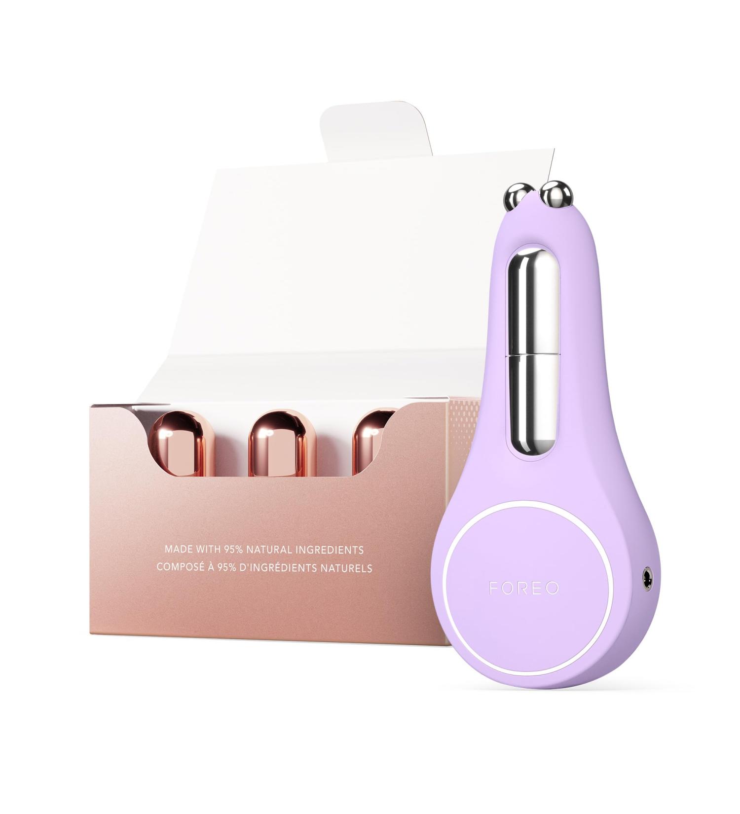 Buy FOREO Bear 2 Eyes & Lips - Microcurrent Eye Care Device for Dark Circles & Brow Lift - Instant Face Lift & Lip Plumper - Lavander Set - Best Beauty Product for Firming Skin - Buy Online on GoSupps.com