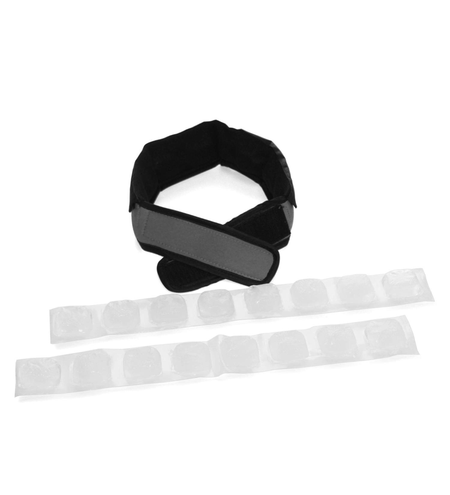 FlexiFreeze Cooling Collar - Neck Ice Wrap for Instant Cooling - Charcoal - Buy Online on GoSupps.com