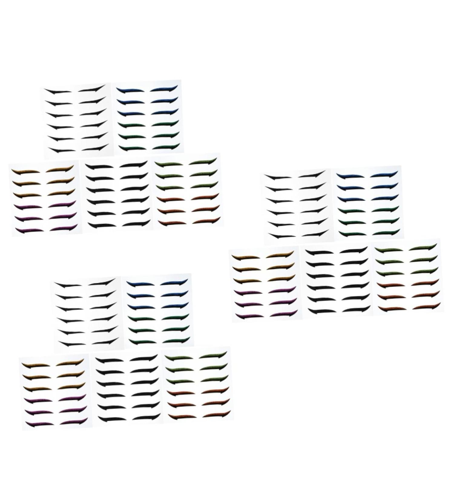 TOVINANNA 108 Pairs Glitter Eyeliner Double-sided Tape Glitter Eyelid Tape Applique Miss Sticker Double Eyelid - Buy Online on GoSupps.com