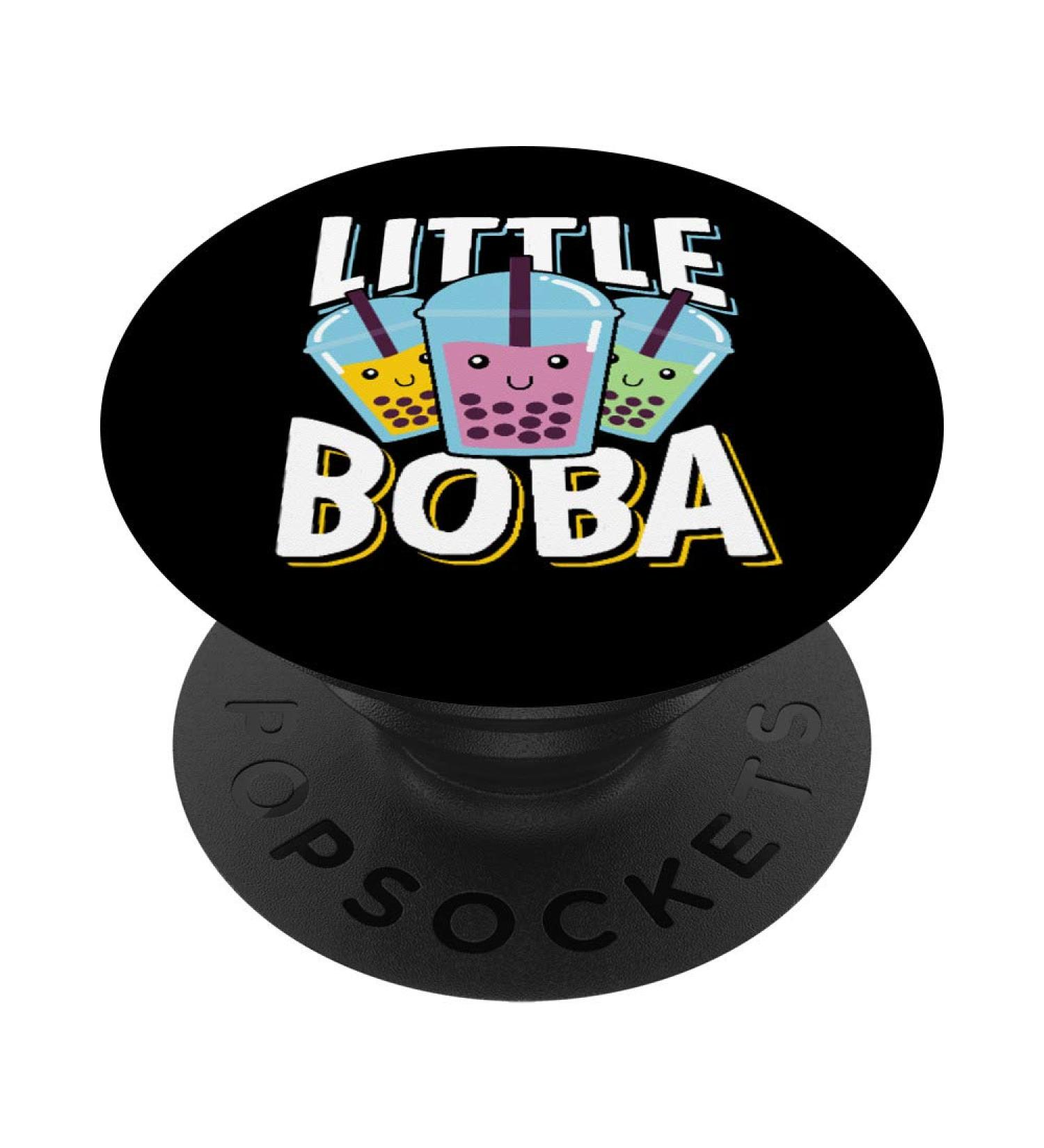 Little Boba Tea - Cute Bubble Tea Shirt for Kids PopSockets PopGrip: Swappable Grip for Phones & Tablets Standard - Buy Online on GoSupps.com