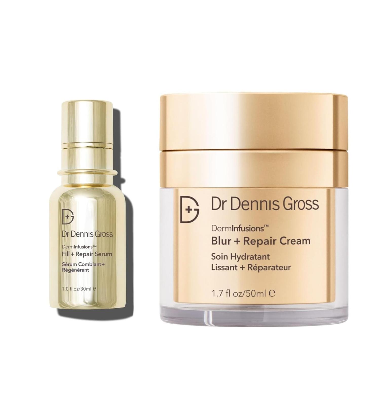 Dr Dennis Gross DermInfusions Fill + Repair Serum & Blur + Repair Cream - Buy Online on GoSupps.com