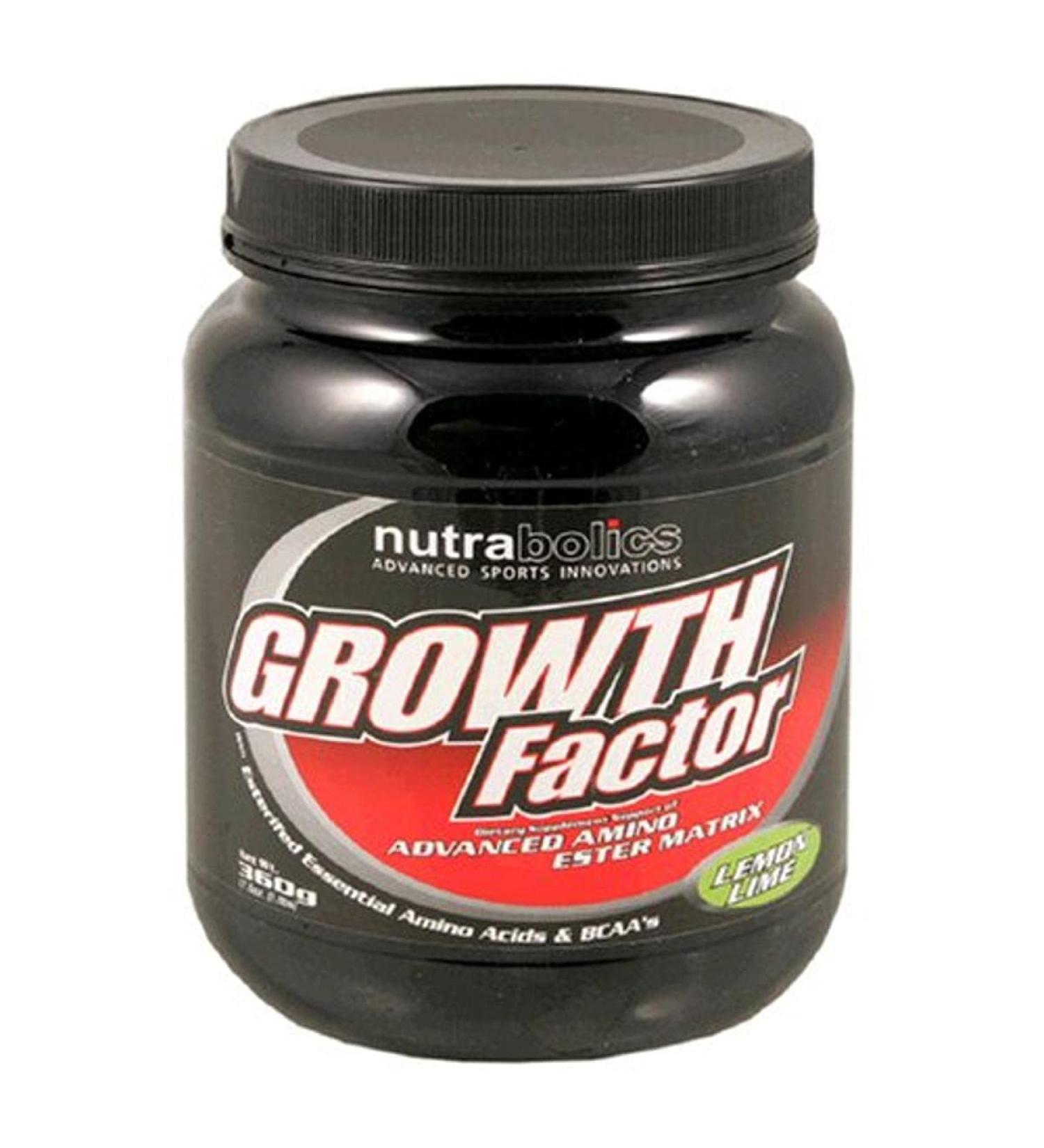 Nutrabolics Growth Factor Dietary Supplement Advanced Amino Ester Matrix Lemon Lime 17.63 Ounces