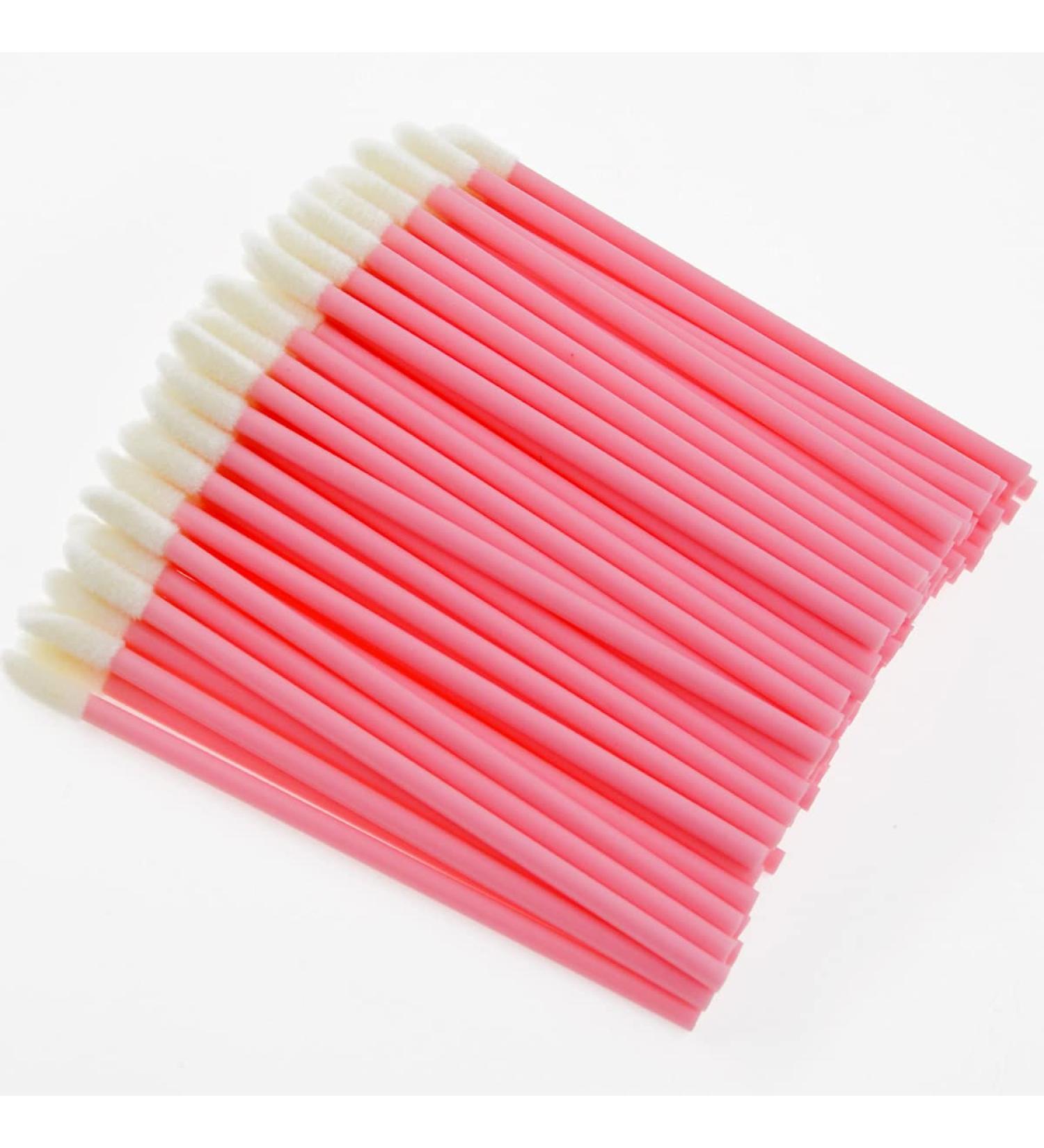 ZHIYE 200Pcs Pink Disposable Lip Brushes - Lipstick & Gloss Wands Makeup Applicator Kit - Buy Online on GoSupps.com