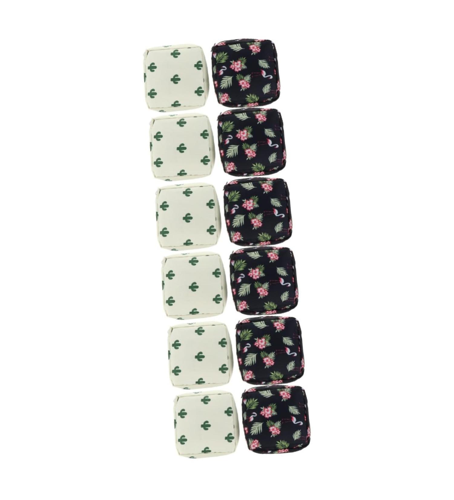 Ultechnovo 12pcs Storage Bags for Women - Cute Oxford Fabric Coin & Key Bags in 3 Colors - Perfect Handbag Organizers - Buy Online on GoSupps.com