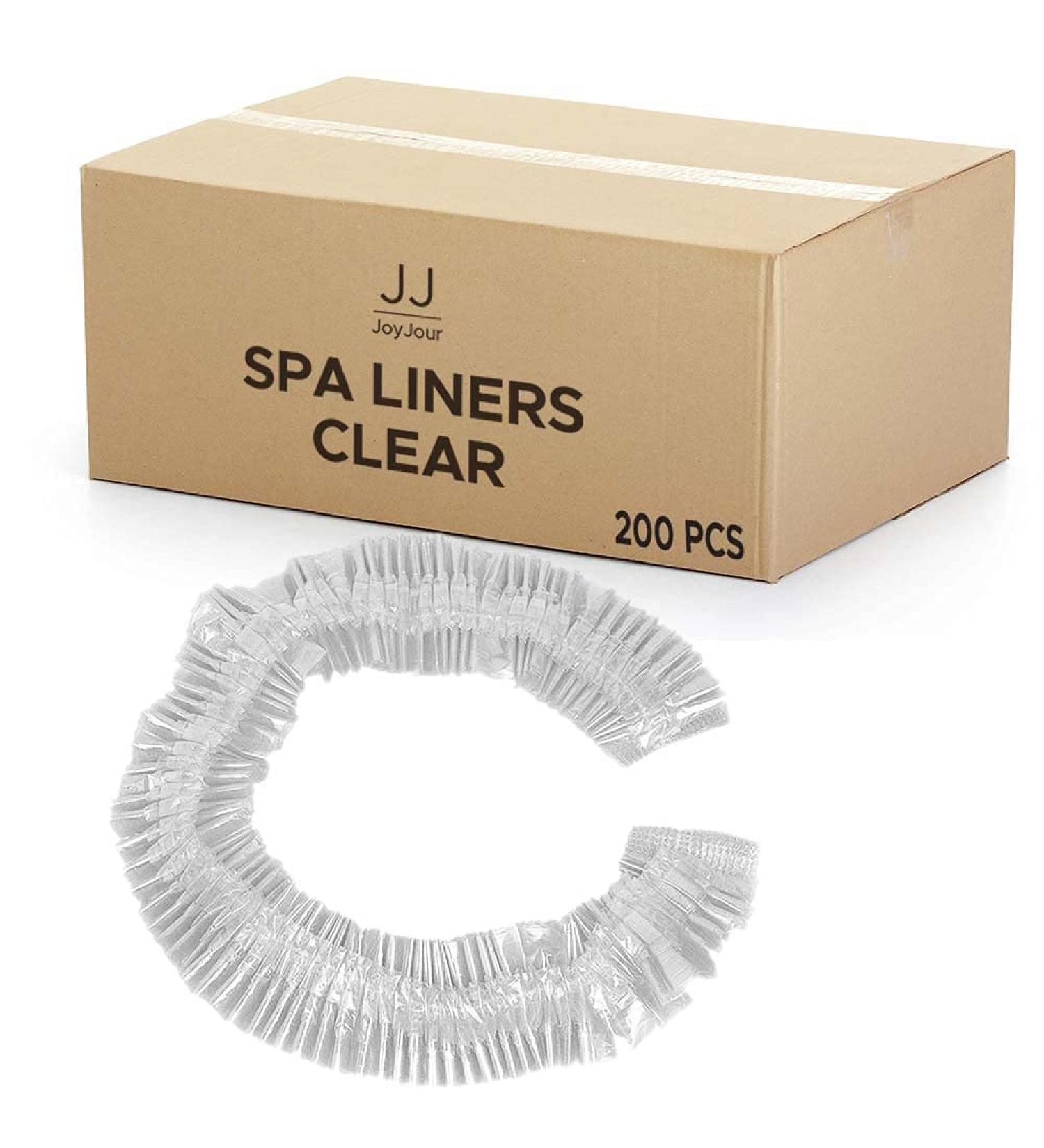 JoyJour Basics Spa Liners 200 pcs - Clear Disposable Pedicure Liners for All Pedicure Spas - Buy Online on GoSupps.com