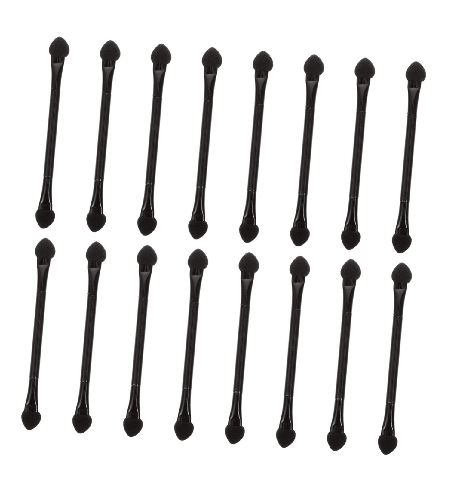 FOMIYES 30pcs Double Ended Eye Shadow Stick Disposable Sponges Eyebrow Brush Applicator Lip Gloss Disposable Sponge Head Eyeshadow Makeup Blending Sponge Eyeliner Brush - Buy Online on GoSupps.com