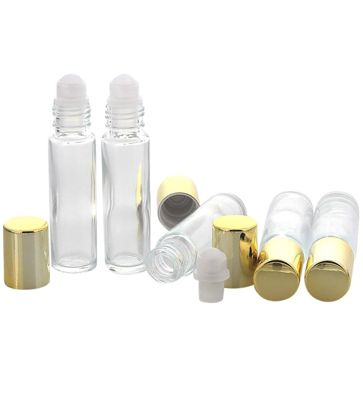Buy Kosmetex Gold Glass Deodorant Stick 10ml - Self-Filling Roll-On 5 Pack | Eco-Friendly & Refillable - Buy Online on GoSupps.com