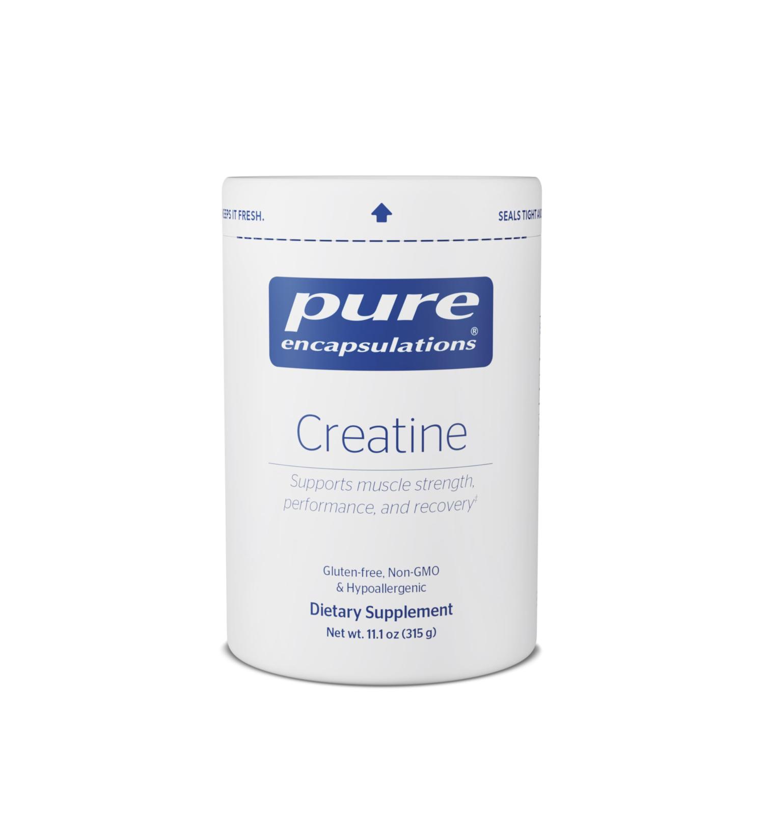 Pure Encapsulations Creatine - Creatine Supplement - Muscle Strength, Performance & Recovery - Pre-Workout Recovery Powder - Gluten-Free, Non-GMO & Hypoallergenic - 315 g (60 Servings) - Buy Online on GoSupps.com