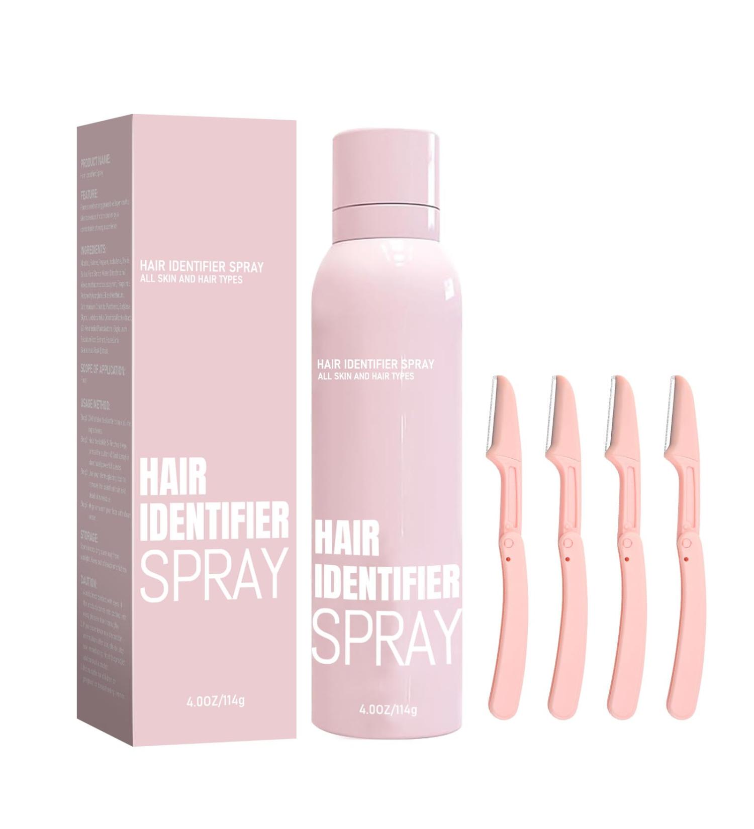 Hair Identifier Spray for Skin & Body - Perfect for Dermaplaning & Face Shaving | Hair Removal Spray (Pink) - International Shipping - Buy Online on GoSupps.com