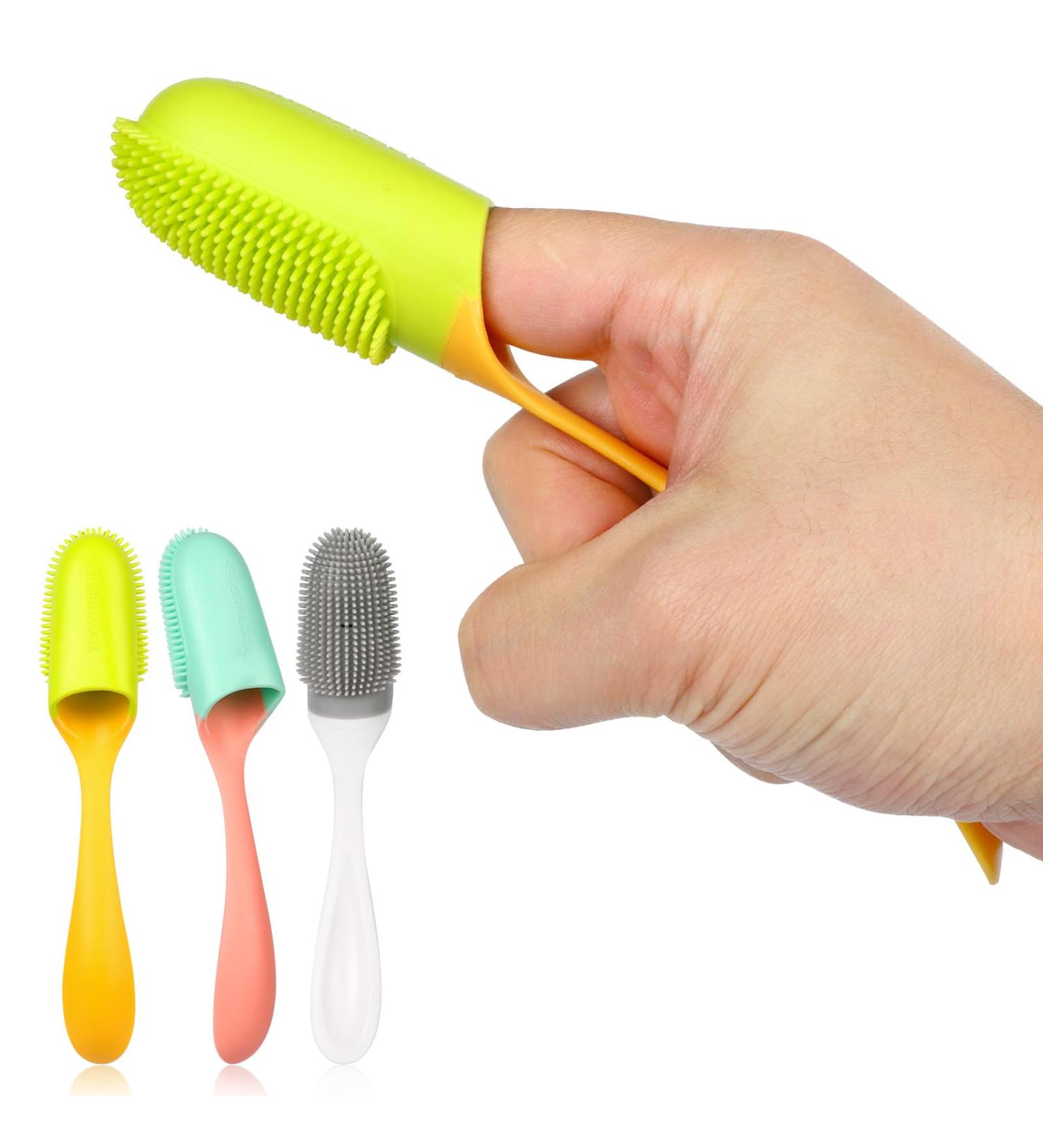 KUIING 3Pack Dog Finger Toothbrush Food Grade Silicone Cat Toothbrush Pet Toothbrush Keep Dog'S Mouth Clean and Reduce Gum Disease Teeth and Gums Care Kit for Puppy Kitten Pets - Buy Online on GoSupps.com