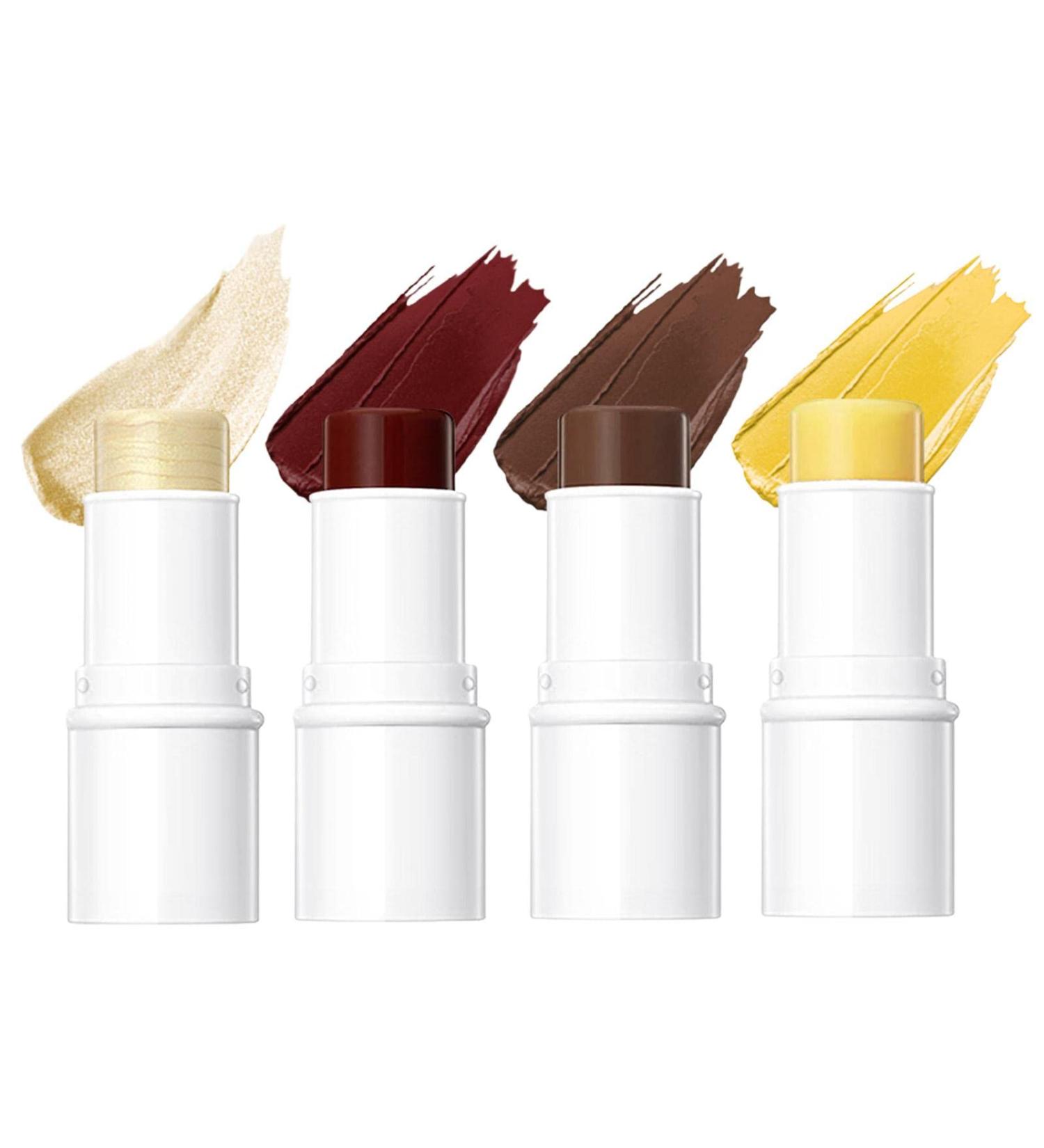 Multi Stick Face Makeup 4 in 1 Multi Stick Face Makeup Kit - Stick for Cheeks & Lips Highlighter Stick for Glow Contours Stick for Shaping Lip Balm for Moisturizing Make Up ( Sz01830-5-02 ) No. 02 in a Set of Four - Buy Online on GoSupps.com