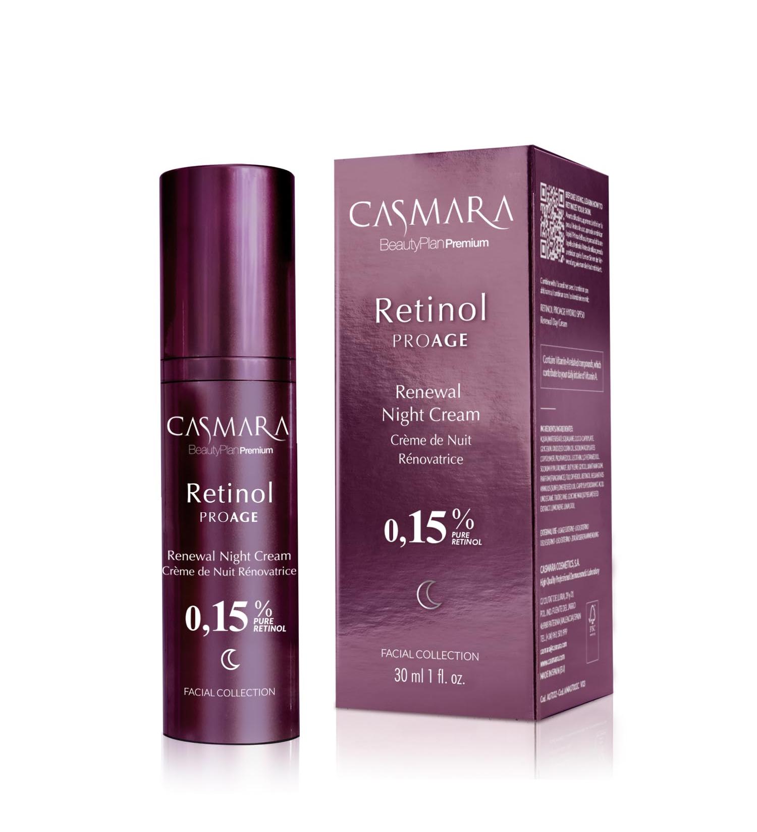 Casmara Retinol Proage Renewal Night Cream 0.15% 50ml - Buy Online on GoSupps.com