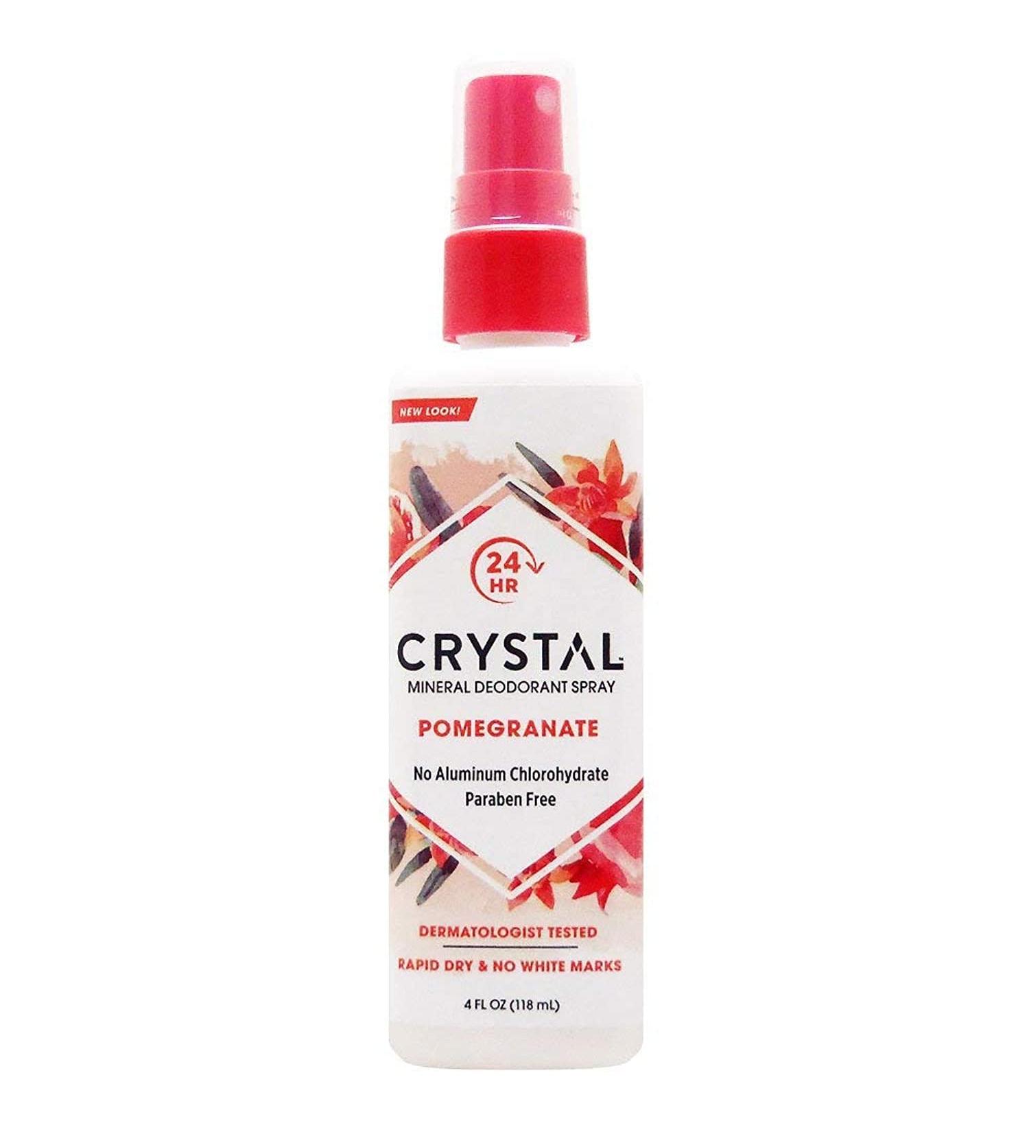 Crystal Essence Mineral Deodorant Body Spray Pomegranate - 4 fl oz Pomegranate 4 Fl Oz (Pack of 1)