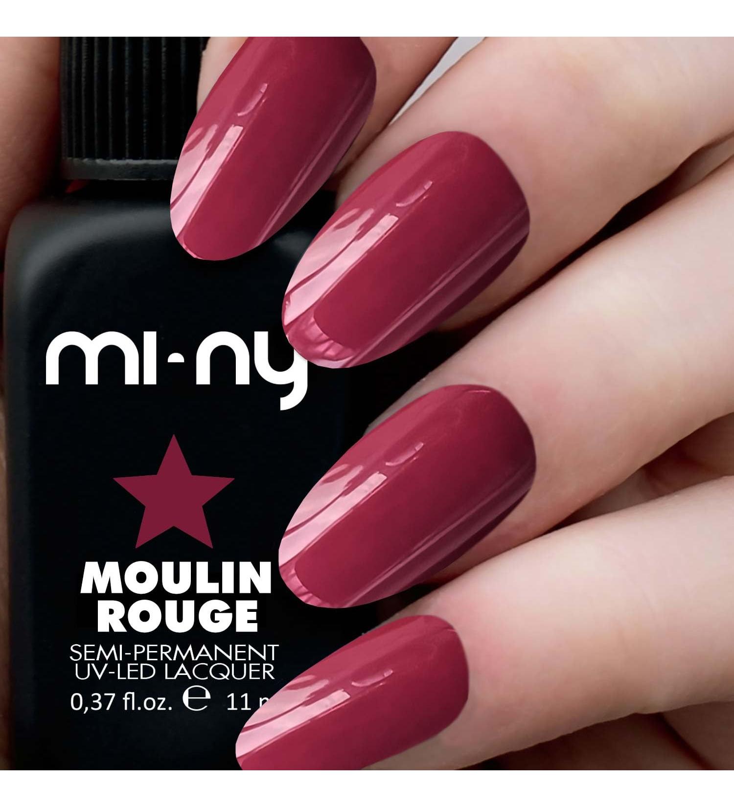 MI-NY Semi-Permanent UV LED Nail Polish MOULIN ROUGE 12 ml - Buy Online on GoSupps.com