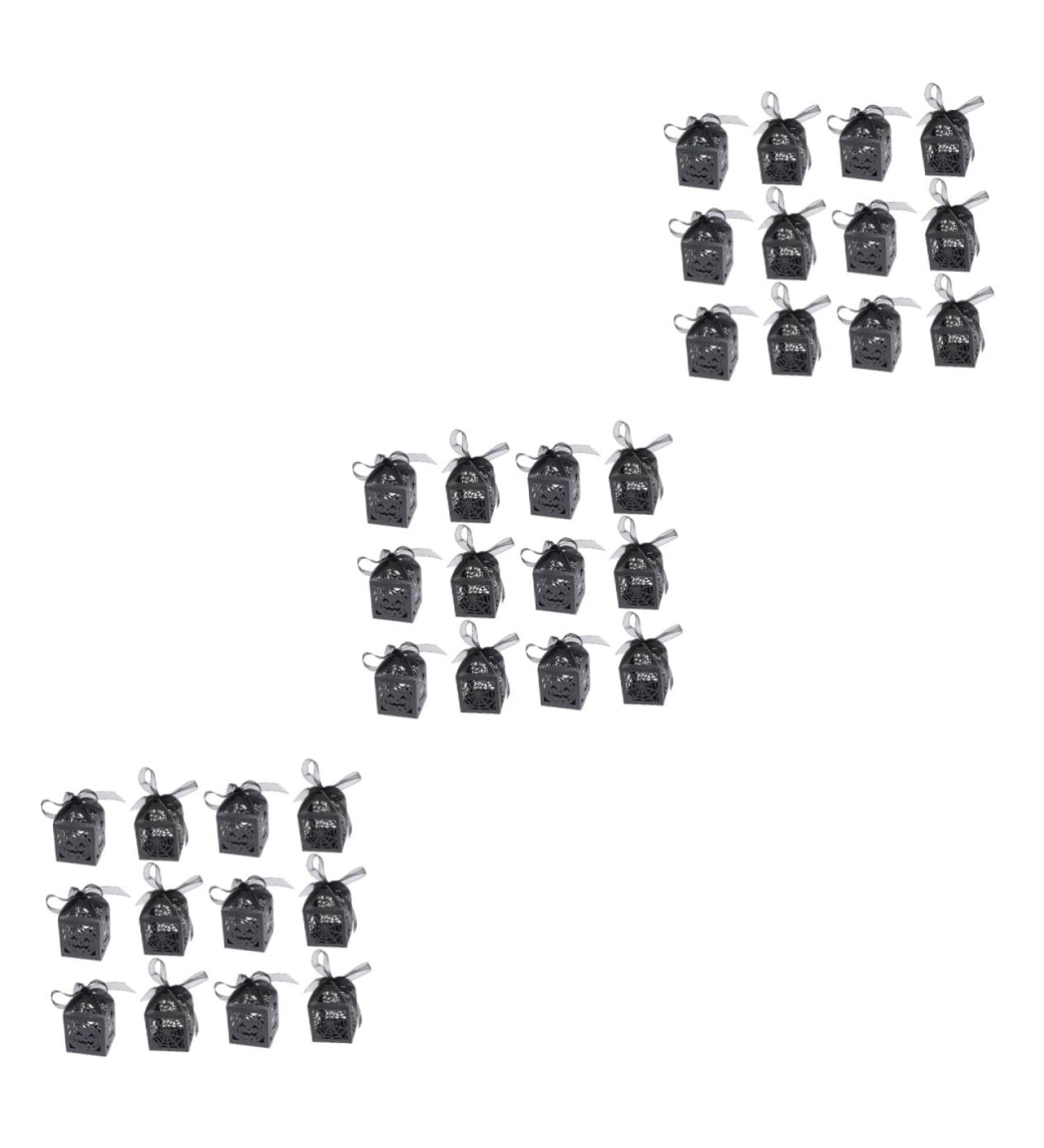 Mobestech 150 Pcs Halloween Hollow Candy Box Black Spider Treat Boxes Halloween Party Treat Boxes Party Boxes for Kids Halloween Goodie Bags Black Candy Boxes Hollow Out Ribbon Child Pumpkin - Buy Online on GoSupps.com