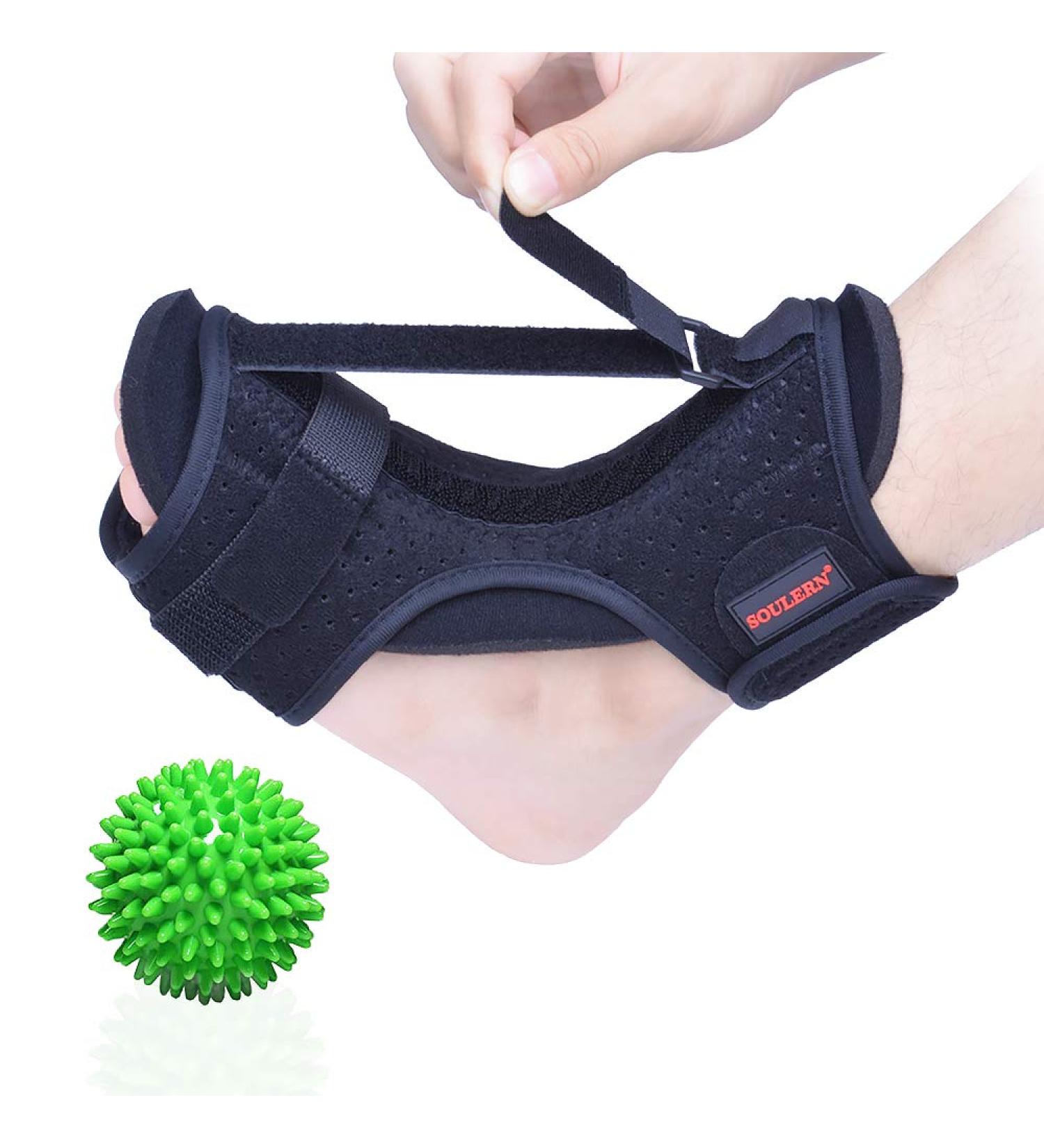 Plantar Fasciitis Night Splint + Bonus Massage Ball for Effective Relief - Buy Online on GoSupps.com