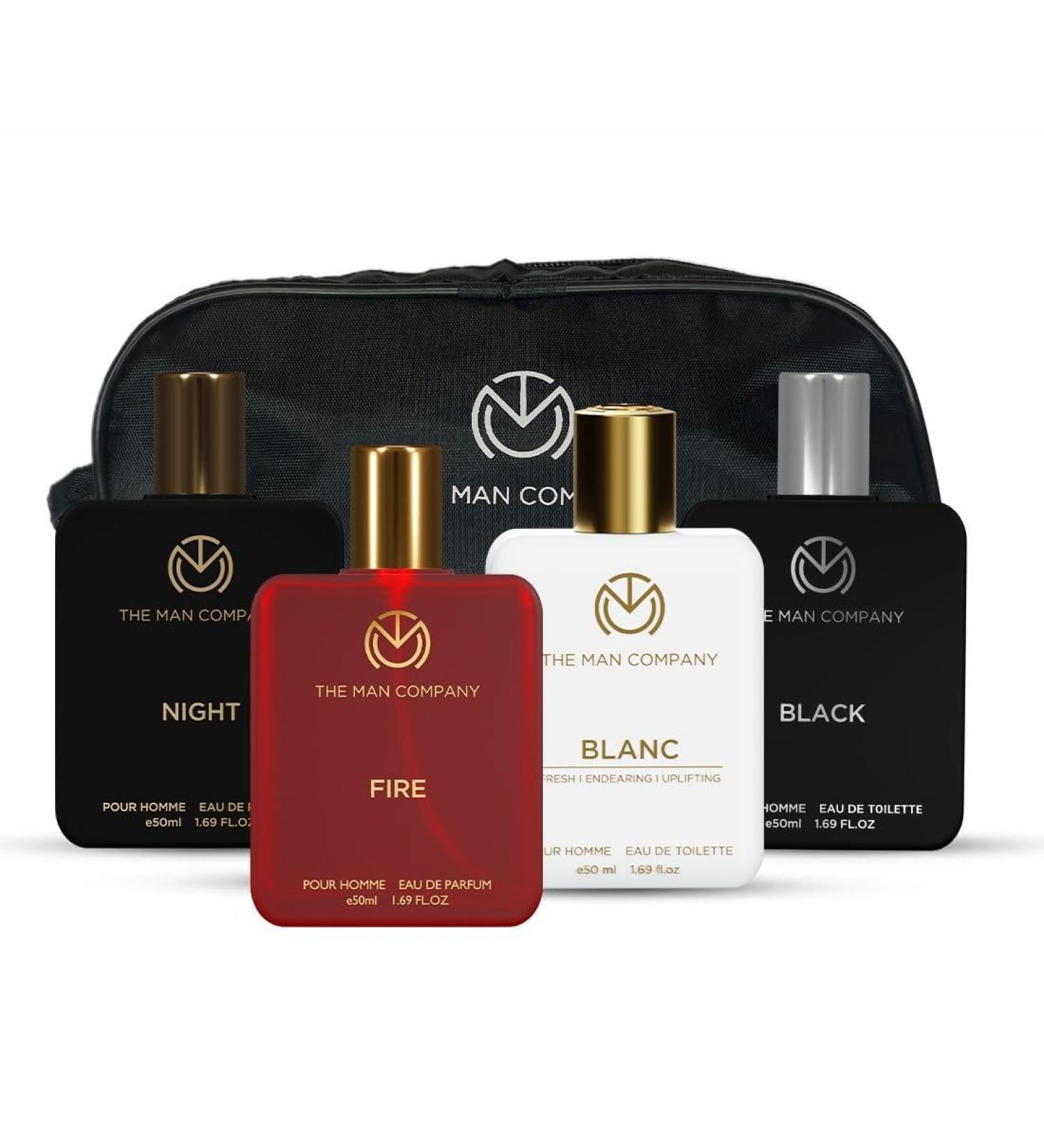Th.e M.an Com.pa.ny Premium Perfume Gift Set for Men 4 X 50ml with a Travel Bag - A Gentleman's Choice | Luxury Long-Lasting Fragrance for Men | for Party Outing Office & Date - Buy Online on GoSupps.com