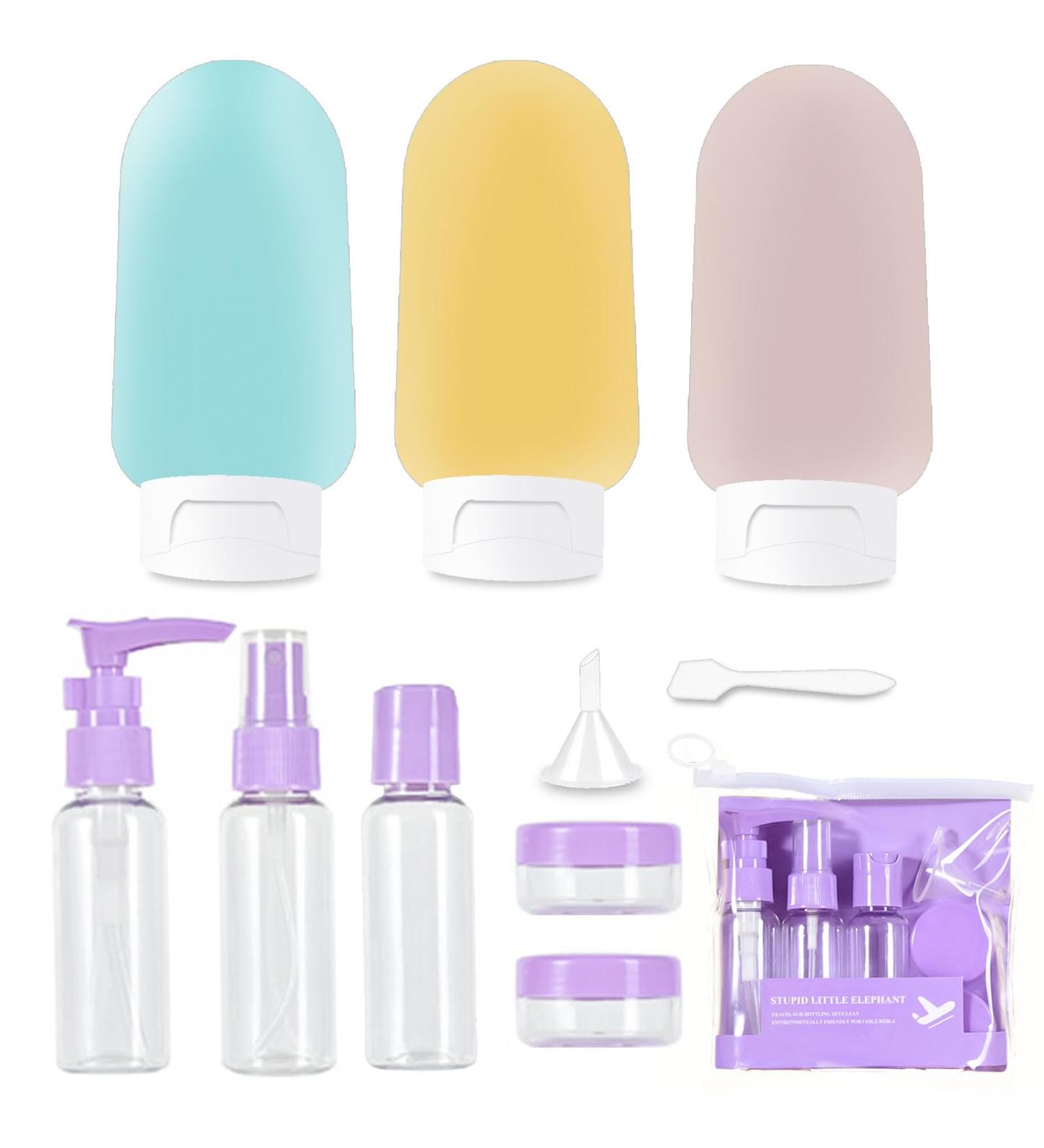 Thinton 8-Piece Travel Bottles Set | 60ml Leak-Proof Containers for Shampoo Cream & Body Care - Perfect for International Travel - Buy Online on GoSupps.com