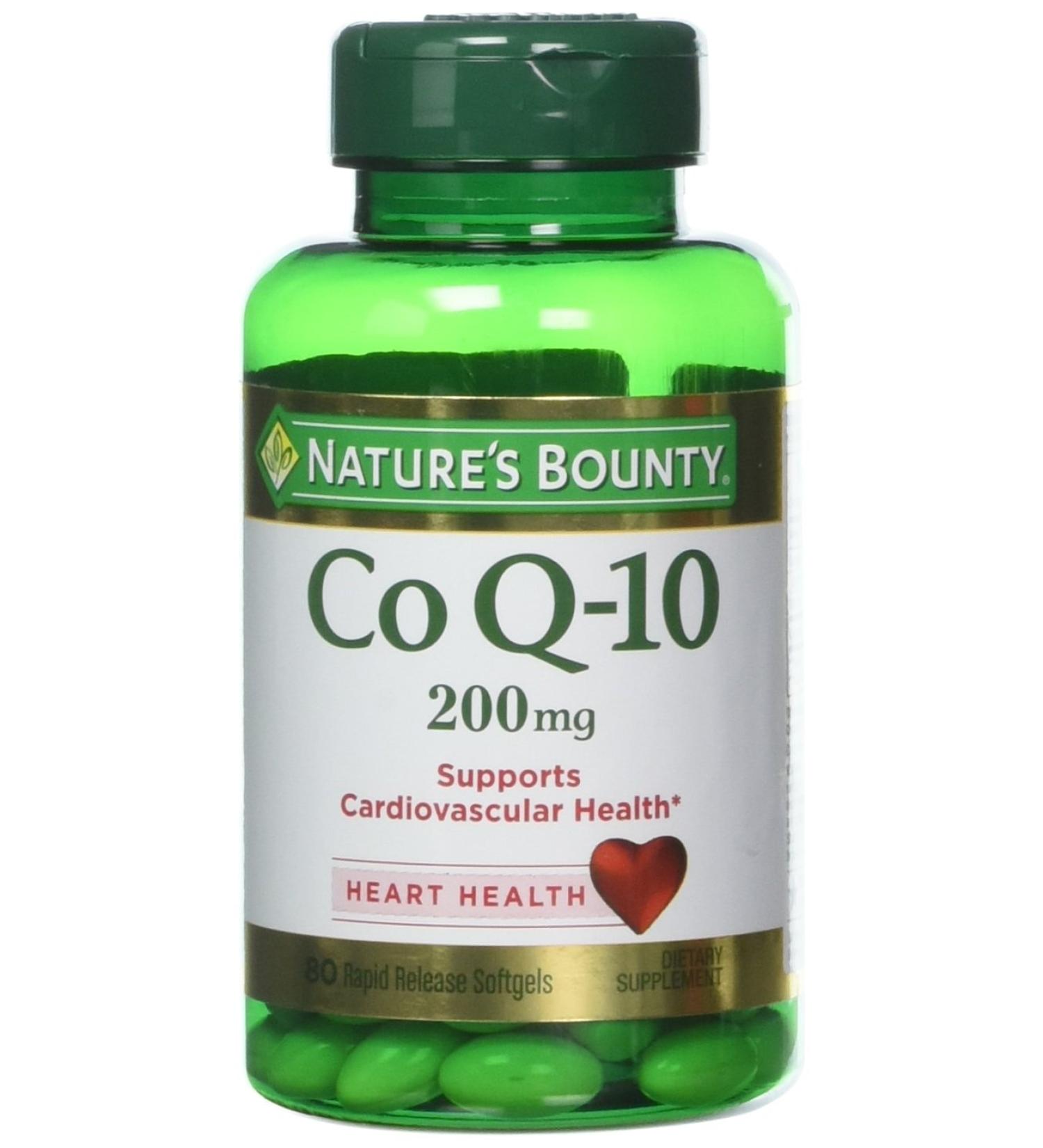 Buy Nature's Bounty Co Q-10 Extra Strength 200mg 80 Softgels - Pack of 3 | Top Quality Supplements for Heart Health - International Shipping Available - Buy Online on GoSupps.com