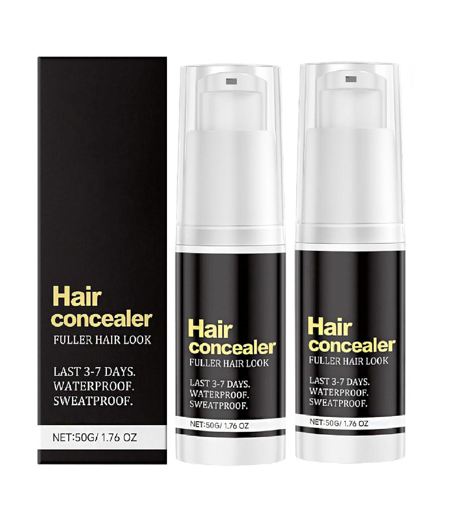 Lot de 2 correcteurs de cheveux noirs 50 g cr me de remplissage imperm able et r sistante la transpiration pour cheveux clairsem s look instantan ment plus complet pour homme et femme correcteur - Buy Online on GoSupps.com