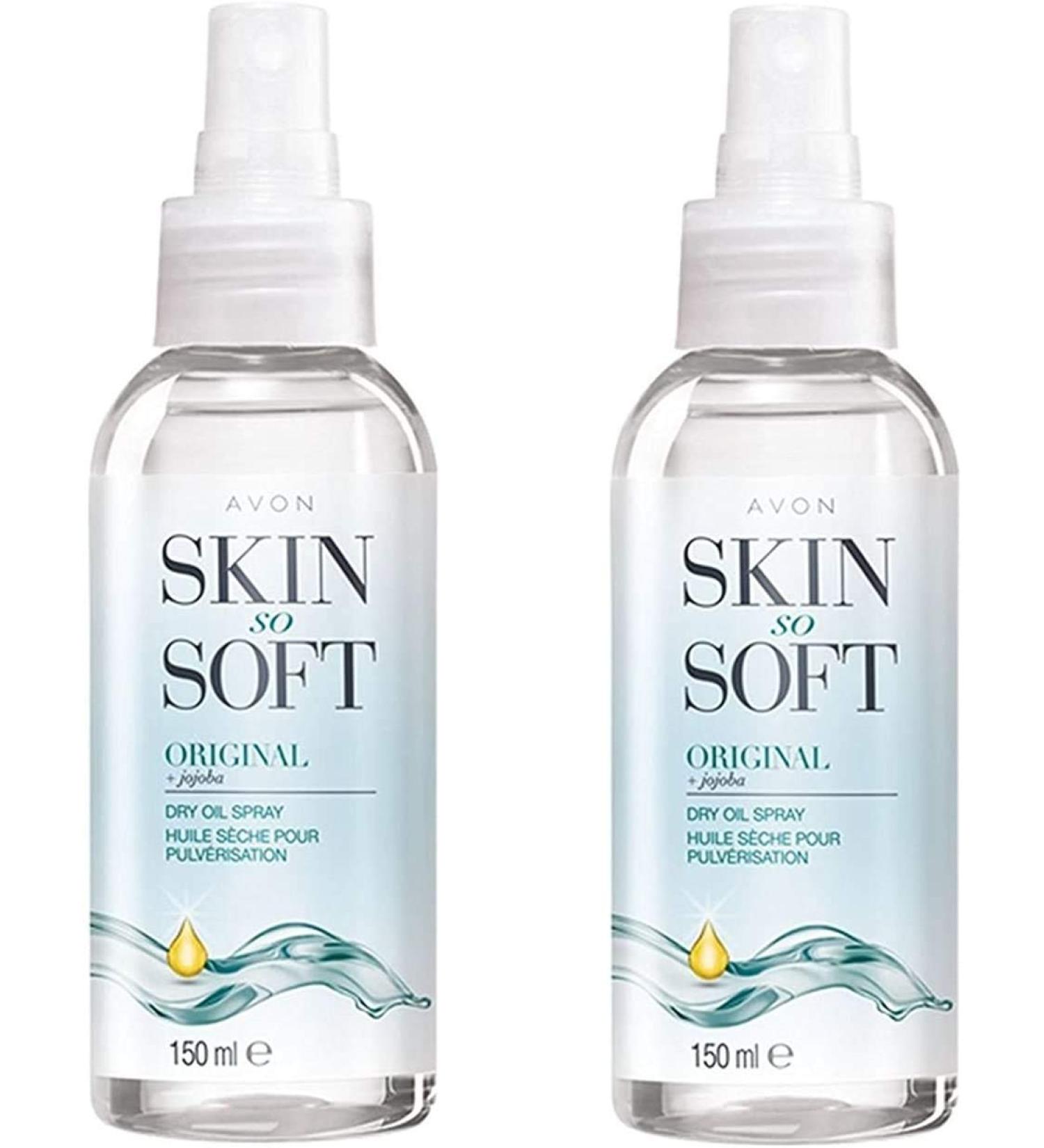 Avon Skin So Soft Original Dry Oil Body Spray x2 (KEEP FLEAS AWAY) 150 ml