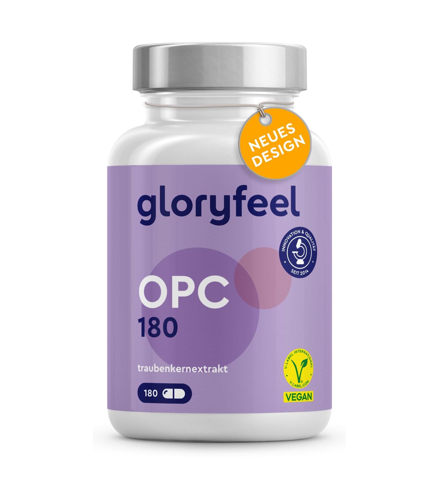 Premium OPC Grape Seed Extract Capsules 1052mg - Natural French Grapes with Vitamin C - Pure & Additive-Free - Made in Germany - Buy Online on GoSupps.com