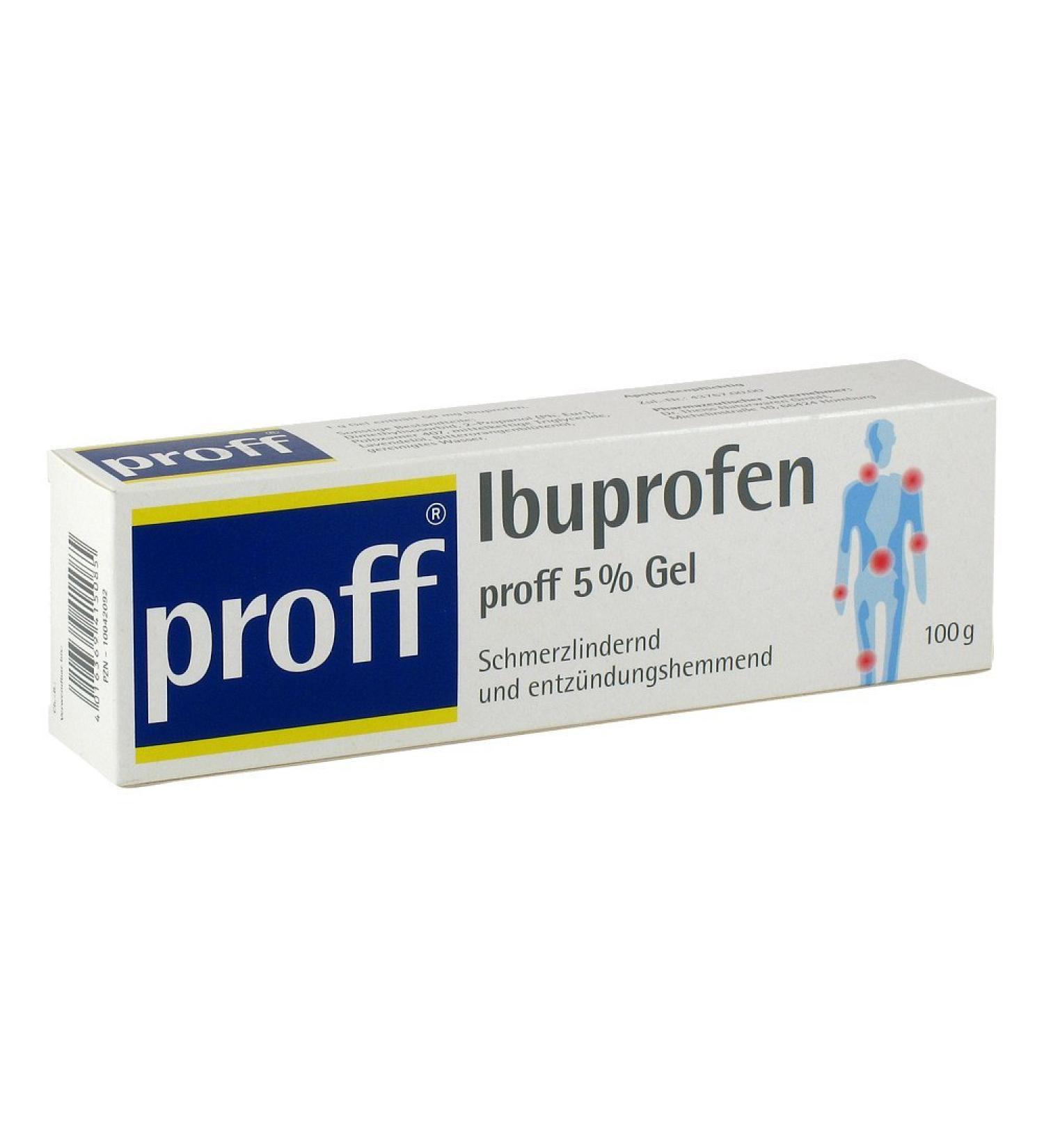 Ibuprofen proff 5% gel
