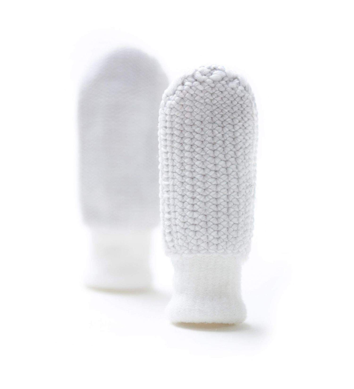 Green Woodpecker Mundfare Fingerling Silver-Fee - Baby Dental Care for Gum Massage & Tooth Cleaning Antibacterial Silver 1 Pair (170-V1) | International Shipping - Buy Online on GoSupps.com