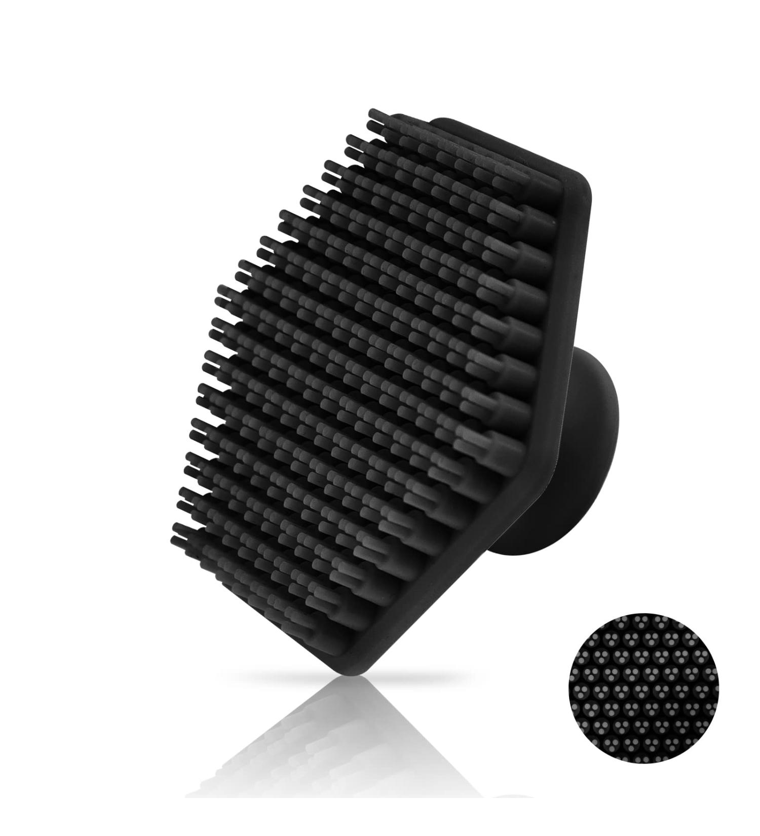 Silicone Face Scrubber - Gentle Exfoliator for Cleansing & Dead Skin Removal - Men and Women - Black - Buy Online on GoSupps.com