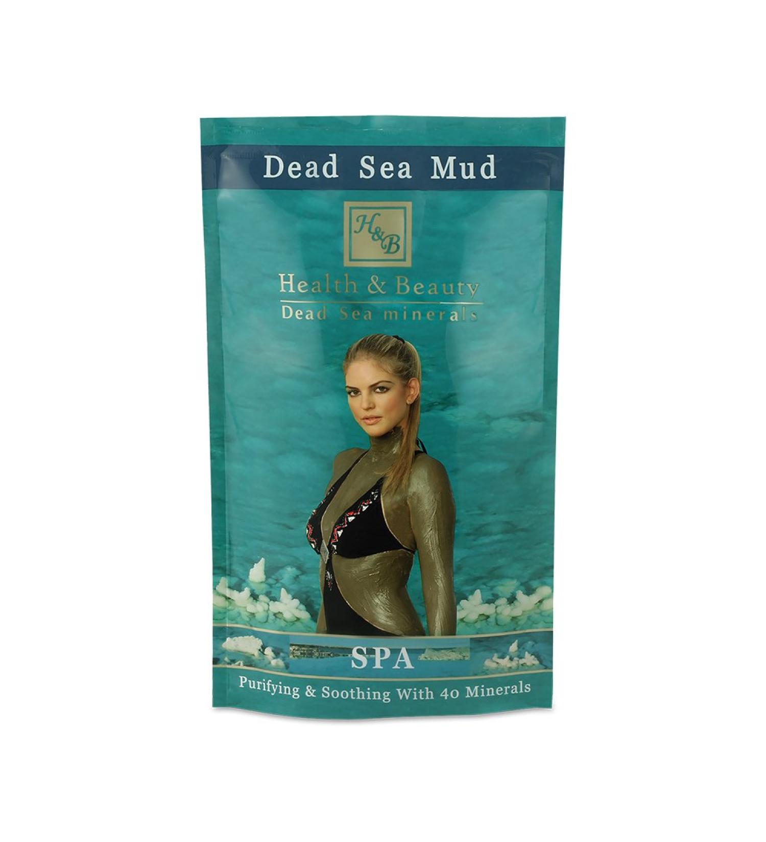 H&B Health & Beauty Original Dead Sea Mud - Spa Quality Natural Skincare for Face & Body | Paraben Free 600g - Ideal for Men & Women - Buy Online on GoSupps.com