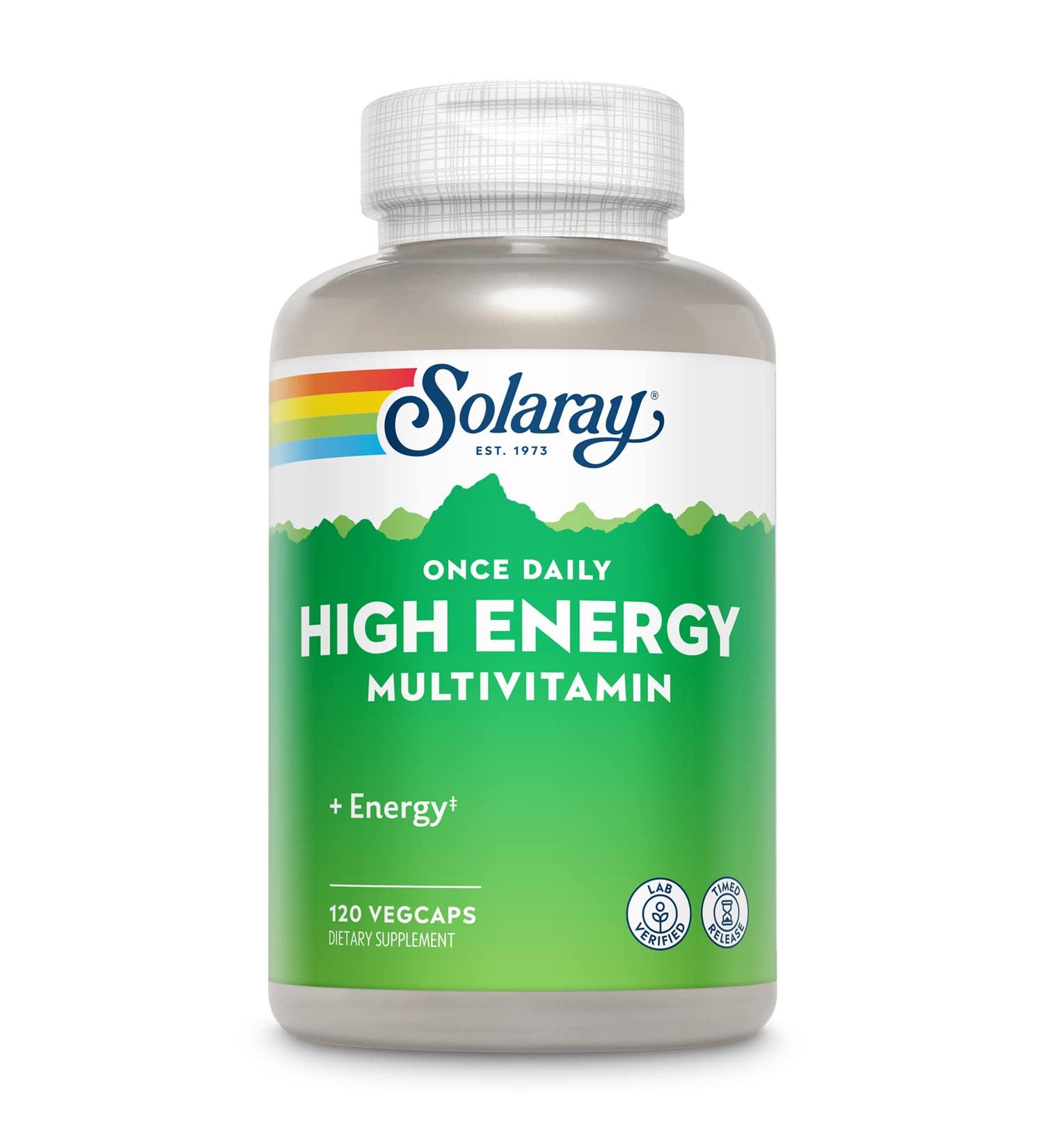 SOLARAY High Energy Multivitamin | Timed-Release Whole Food Formula | Non-GMO | Buy Now - Buy Online on GoSupps.com