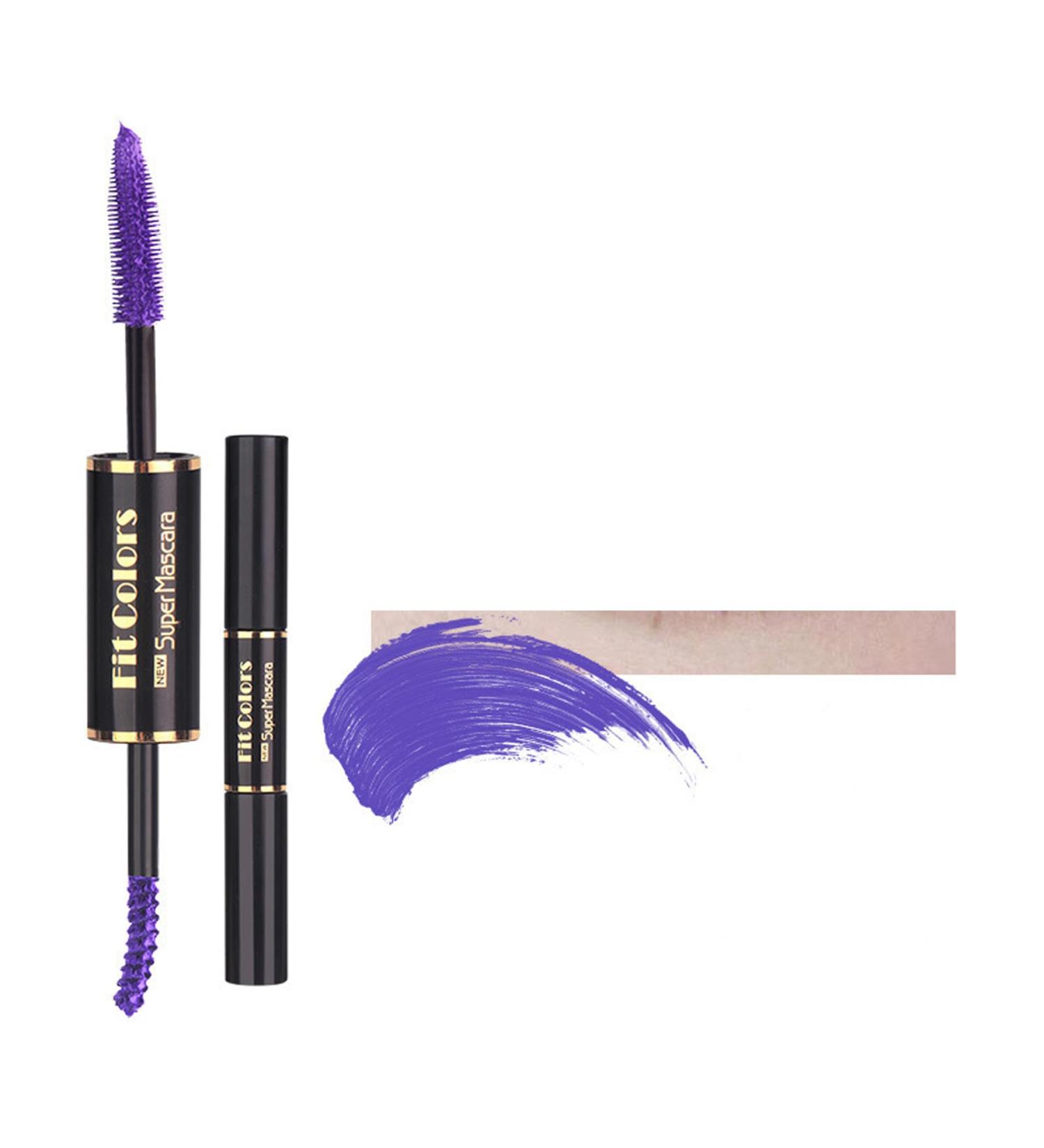 Mascara couleur double extr mit Waterproof Long Lasting Thick Colour Mascara Eye Makeup (2 PURPLE Taille unique) 2 PURPLE 5 ml (Lot de 1) - Buy Online on GoSupps.com