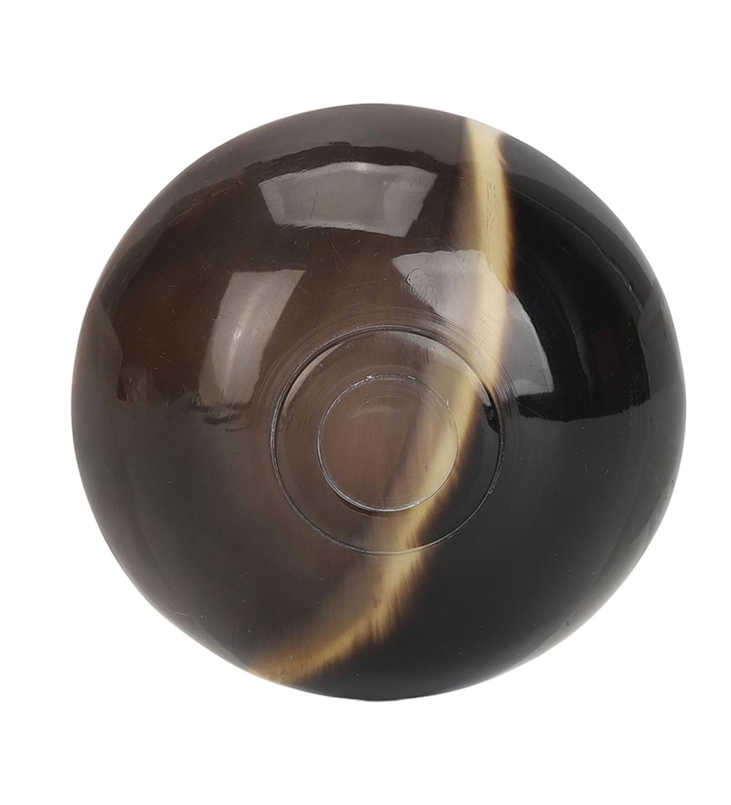 Handcrafted Yellow Jauarta Ox Horn Small Bowl | Round Gua Sha Scraper | Fine Workmanship & Smooth Surface - Perfect for Skincare - Buy Online on GoSupps.com