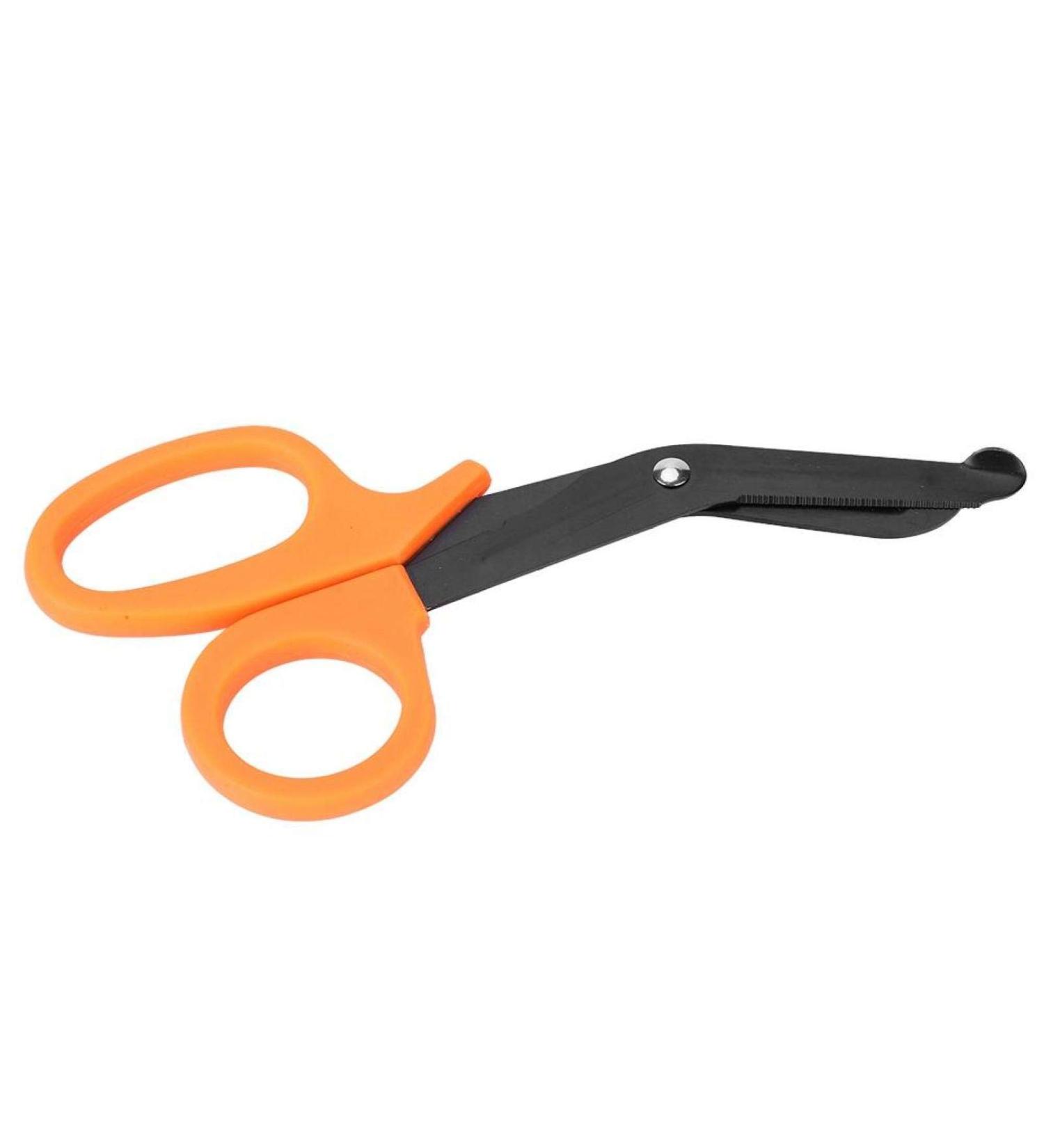 Buy First Aid Scissors for Nurses | Stainless Steel Trauma & Emergency Scissors - Orange - Buy Online on GoSupps.com