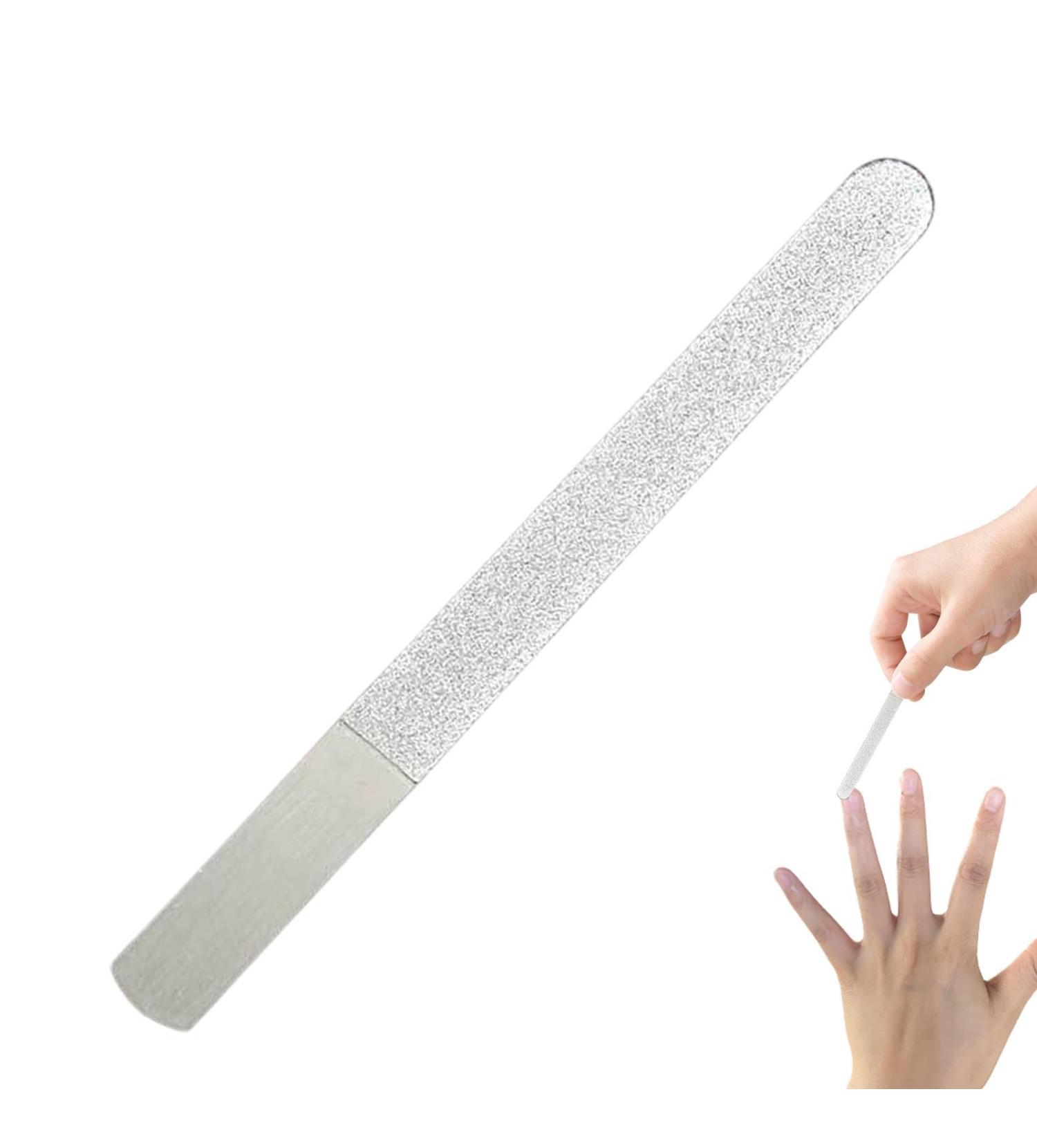 Nail Files Nail Files | Metal Nail File Nail File for Men and Women Pedicure Tool for Salon at Home or Travel Nail Care A-12 court - Buy Online on GoSupps.com