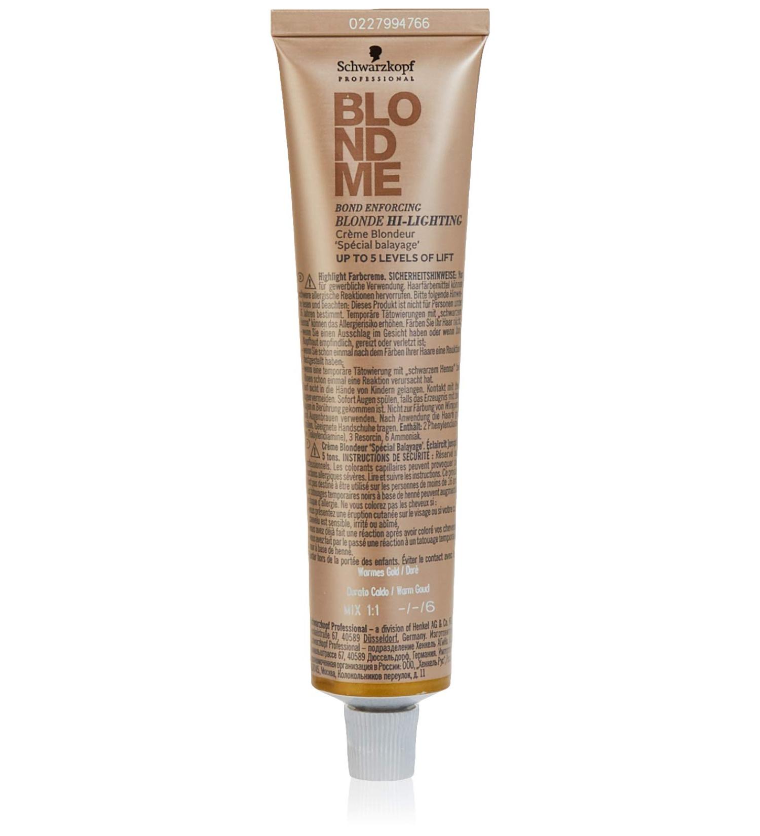 Schwarzkopf Professional BlondMe Hi-Lighting Warm Gold 60ml - International Shipping Available - Buy Online on GoSupps.com