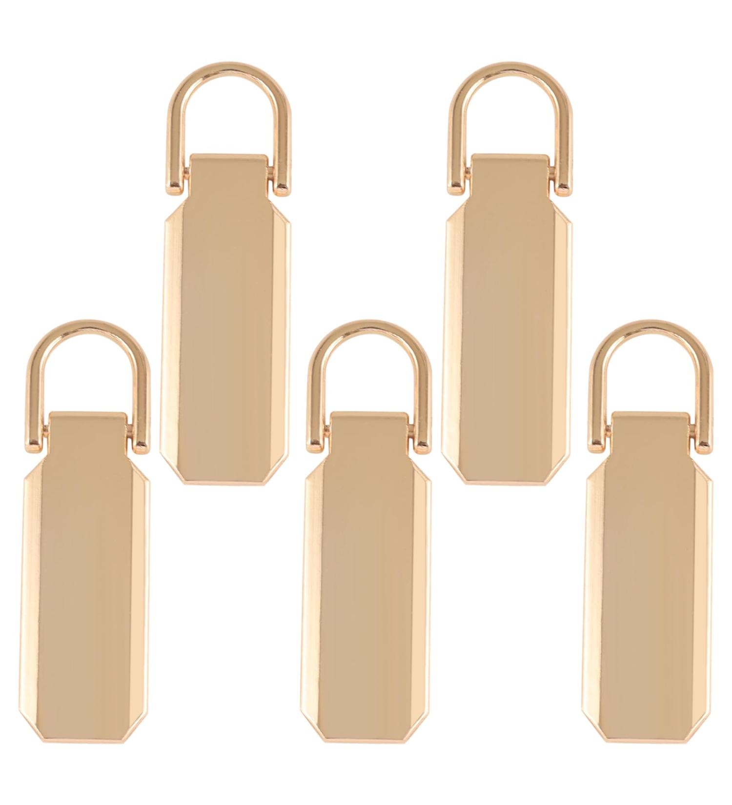 ECLIPSEGUARD 5-Piece Zipper Replacement Set | Metal Zipper Pulls for Wallets Dresses Jeans & Luggage - Gold - Buy Online on GoSupps.com