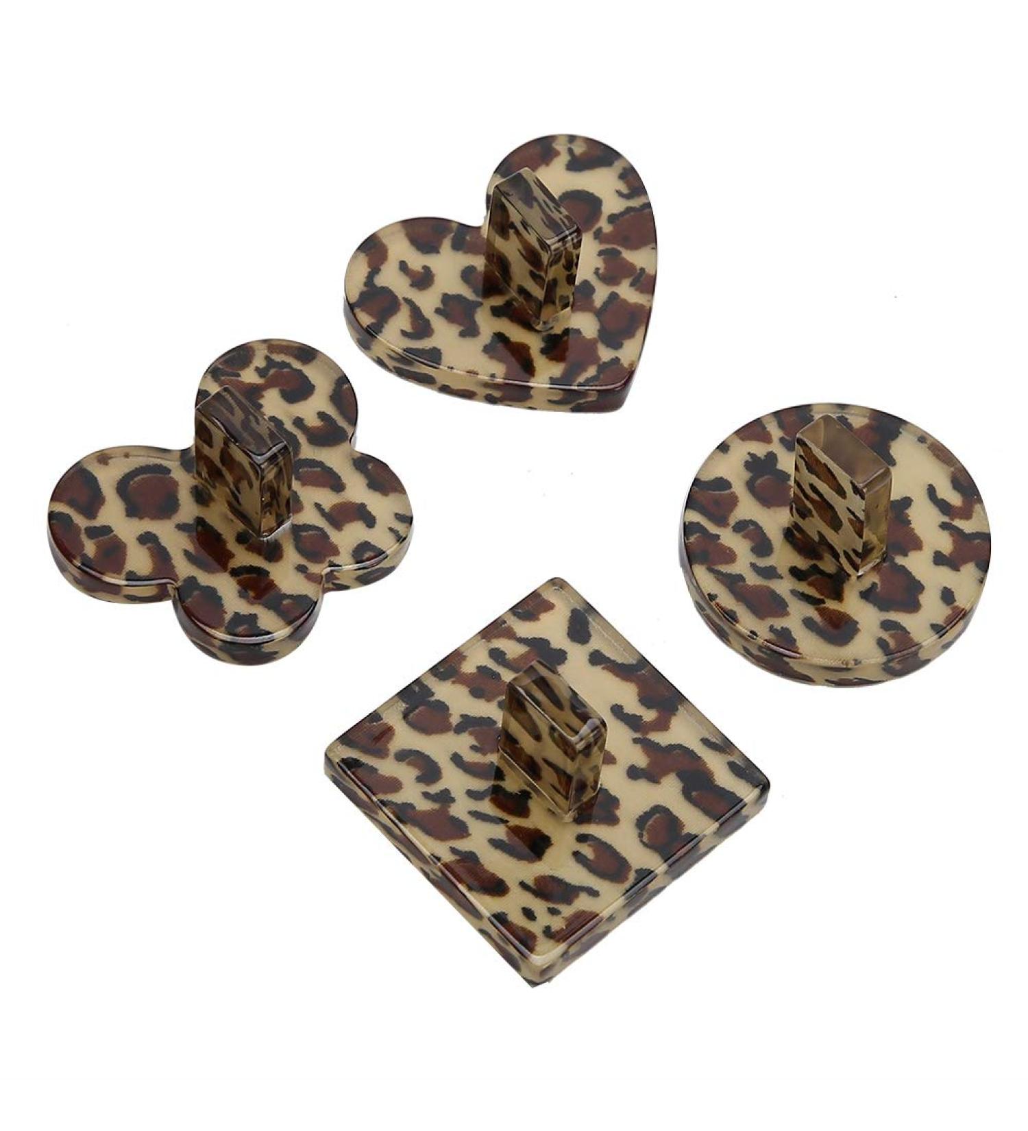 4pcs Leopard Nail Tip Stand Holder for Manicure Practice - Nail Art DIY Tool - Buy Online on GoSupps.com