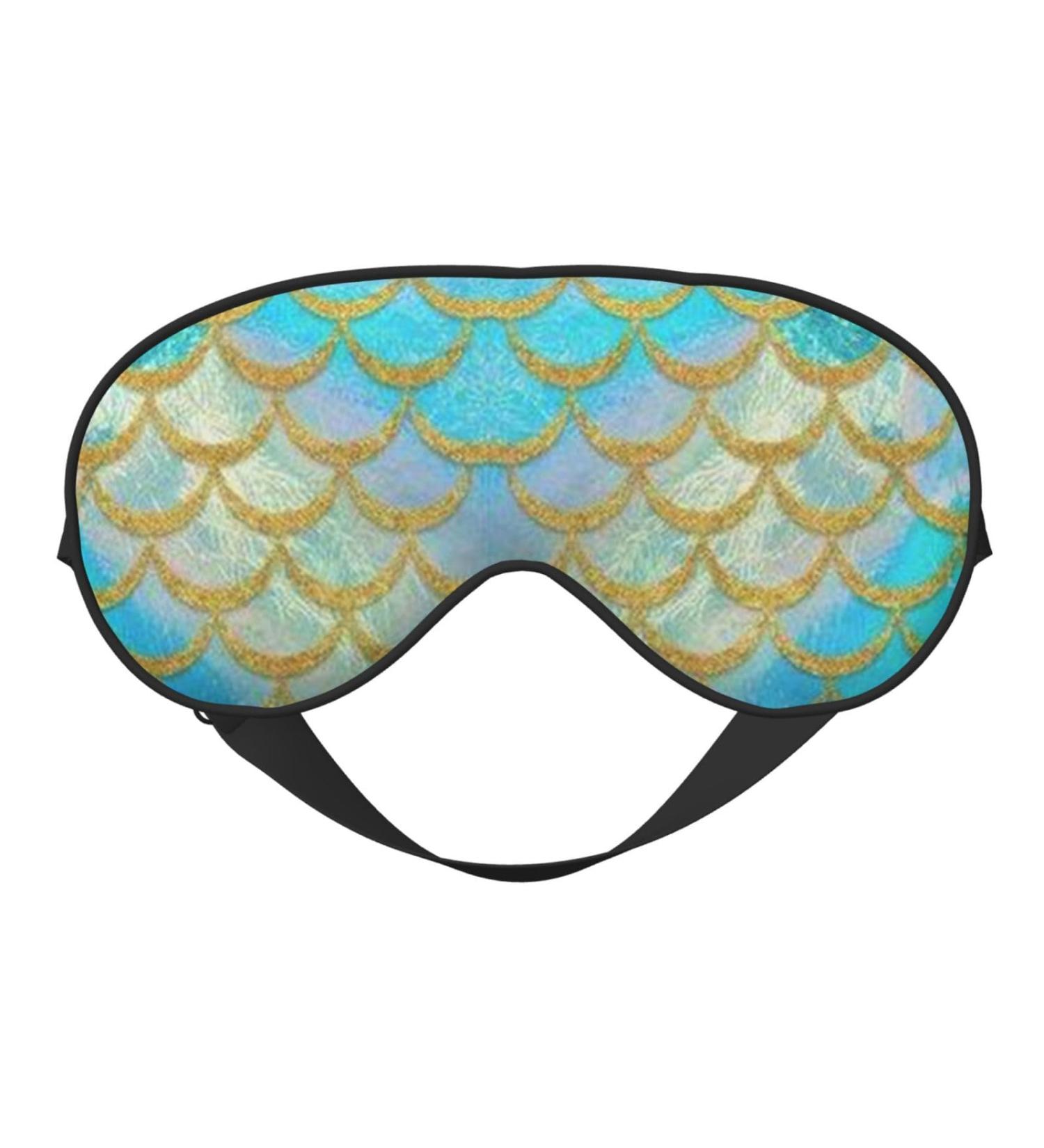 Fish Scale Texture Blackout Eye Mask | Double-Sided Soft Sleeping Mask | Adjustable Straps for Optimal Comfort - Shop Worldwide - Buy Online on GoSupps.com
