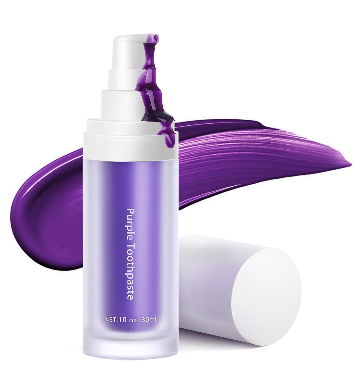Advanced Teeth Whitening Toothpaste - Purple Repair Serum for Bright Smiles - International Shipping - Buy Online on GoSupps.com