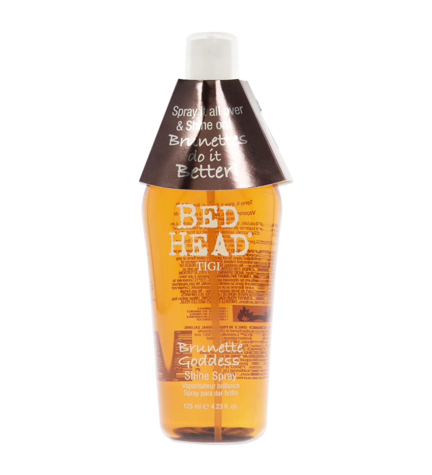 Buy Bed Head Brunette Goddess Shine Spray by Tigi - 4.23 oz | Unisex Hair Shine | International Shipping Available - Buy Online on GoSupps.com
