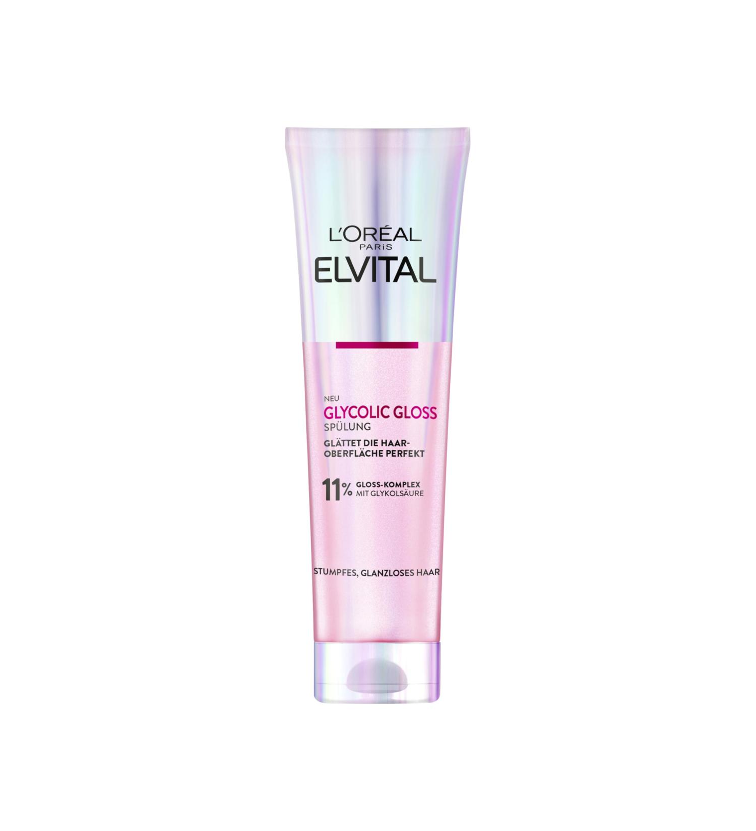 L'Or al Paris Elvital Glycolic Gloss Rinze 150ml | Shine & Healthy Hair Conditioner with Glycolic Acid | Ideal for Dull Hair - Buy Online on GoSupps.com