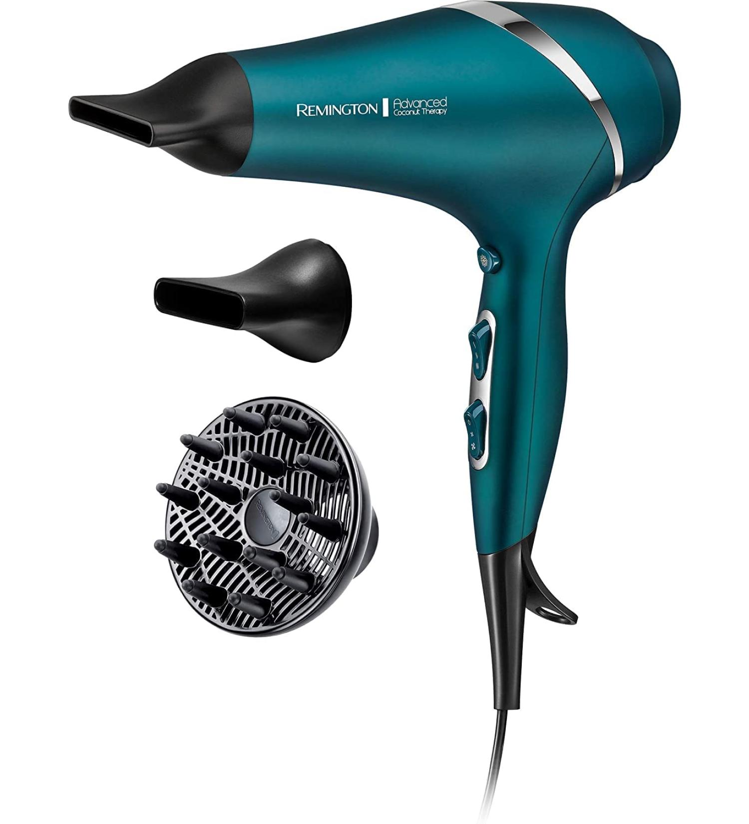 Buy Remington Profi Ion Advanced Coconut Therapy Hair Dryer AC8648 - 2300W 110km/h 3 Attachments UV Filter | International Shipping Available - Buy Online on GoSupps.com