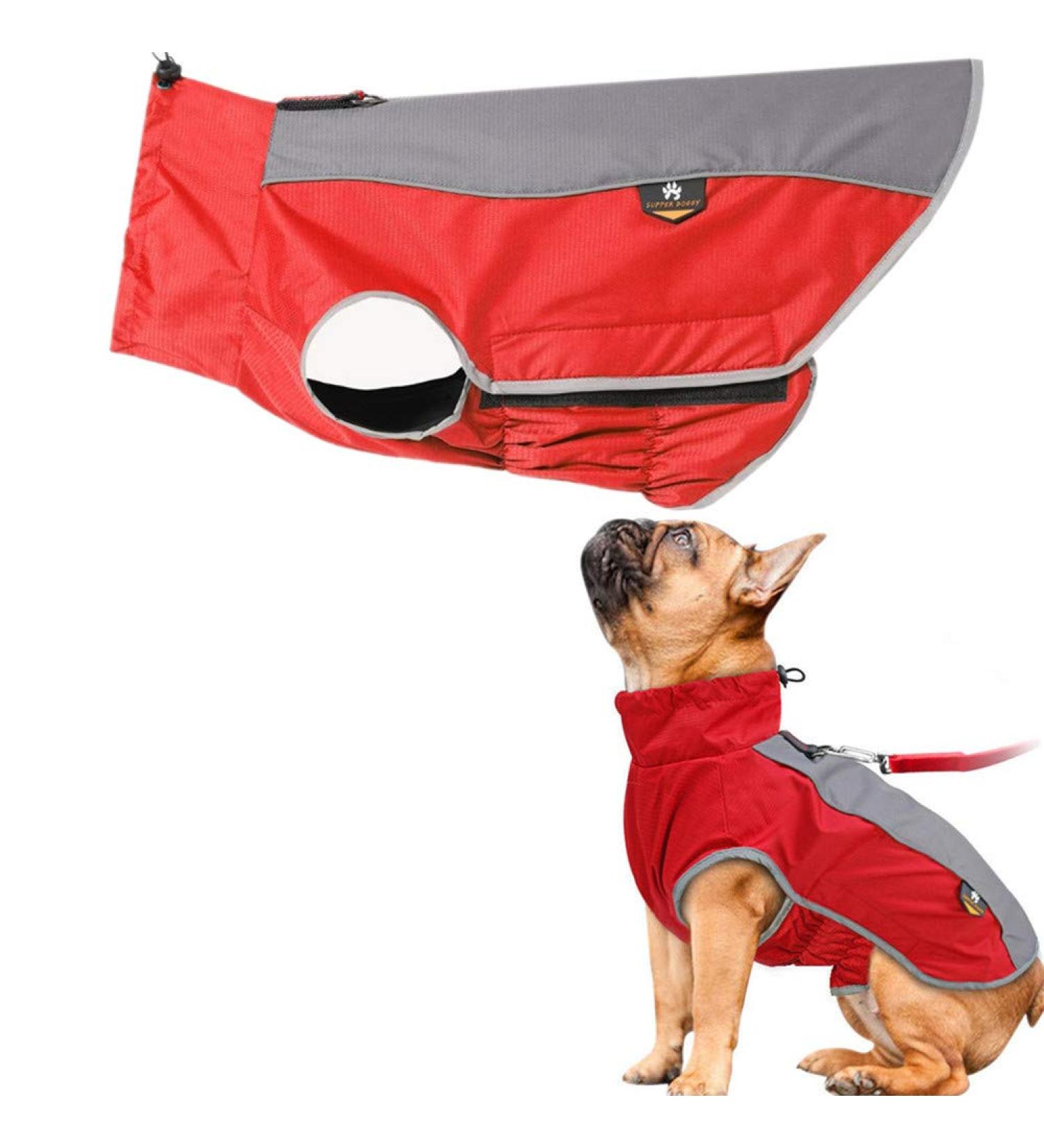 PLUS PO Dog Raincoat - Waterproof Full Raincoat for Small Dogs - Stylish Red & SS Pink Options - Buy Online on GoSupps.com