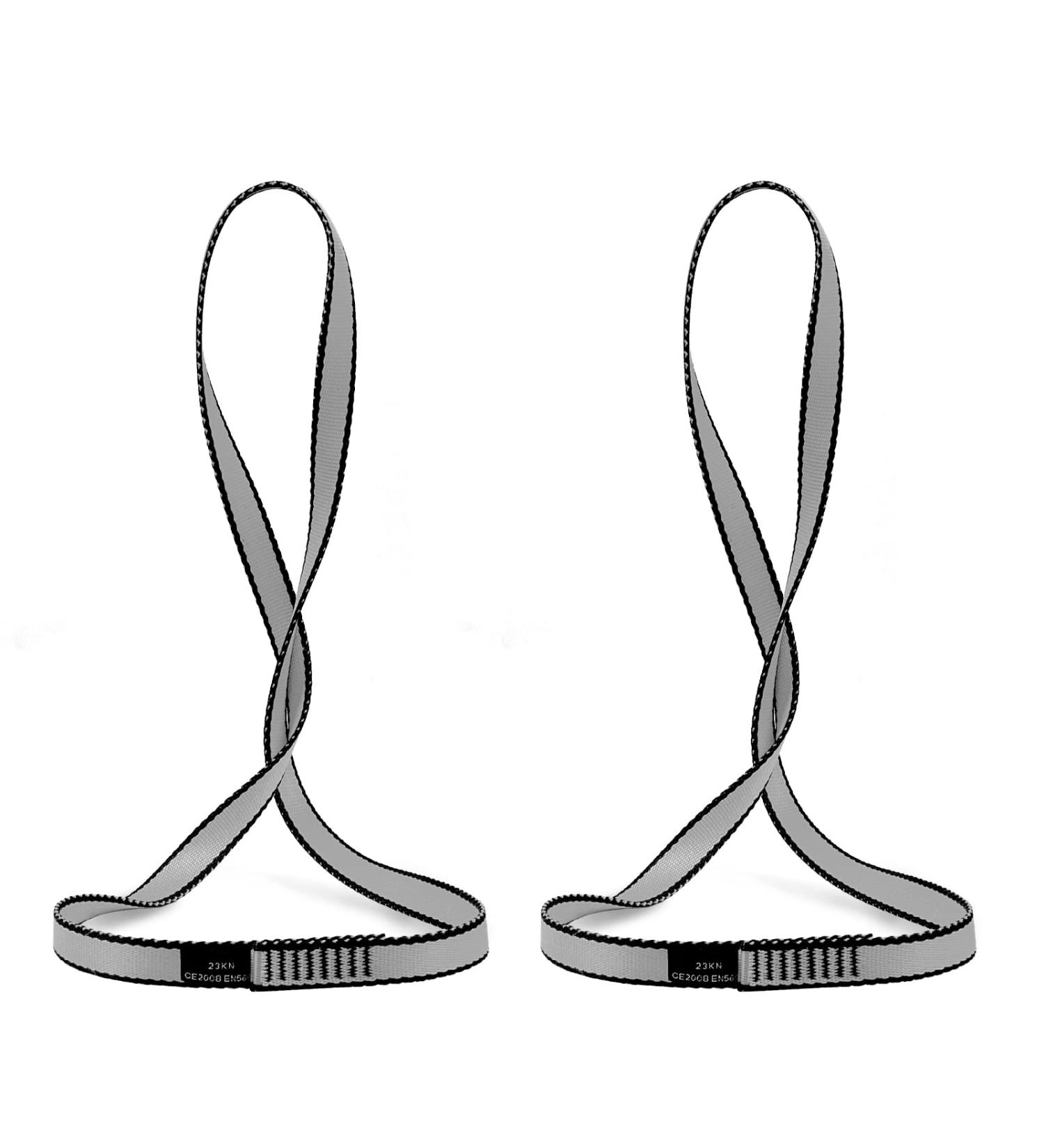 Buy Dasking 2-Piece Nylon Climbing Loop 18mm 23kN Climbing Rope - Versatile Climbing Sling for Outdoor Activities Yoga Hammock Abseiling | 60-120cm Gray - Buy Online on GoSupps.com