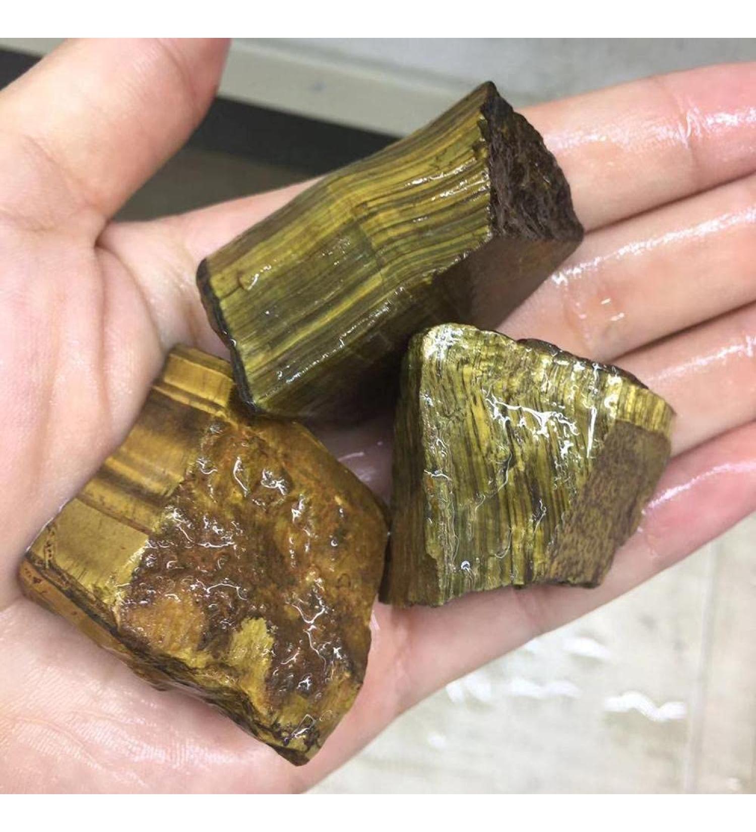 100g Natural Rough Tiger Eye Quartz Crystal Rough Rock Gem Natural Gems and Minerals s - Buy Online on GoSupps.com