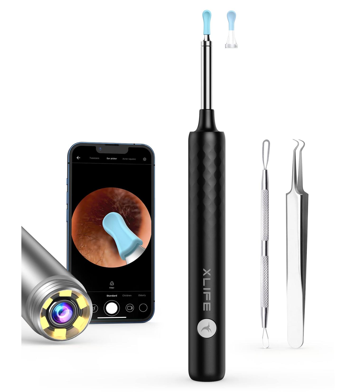 Xlife Ear Wax Removal Tool with 1080P Camera and Blackhead Remover - iPhone Compatible - Buy Online on GoSupps.com